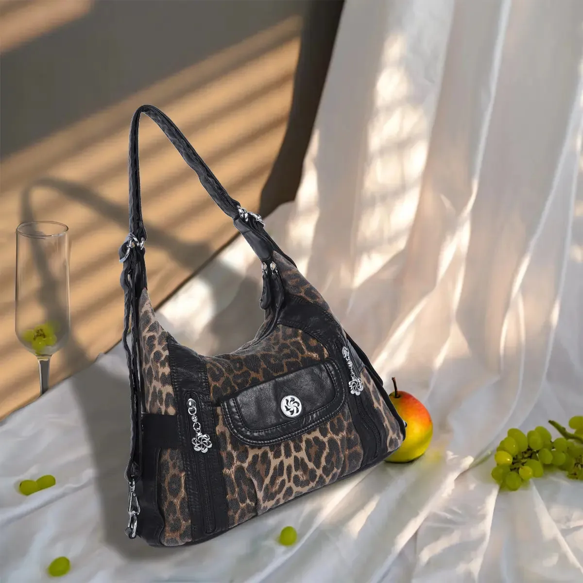 Art style Multi-functional vintage classic holiday/dinner/party/cross-over handbag