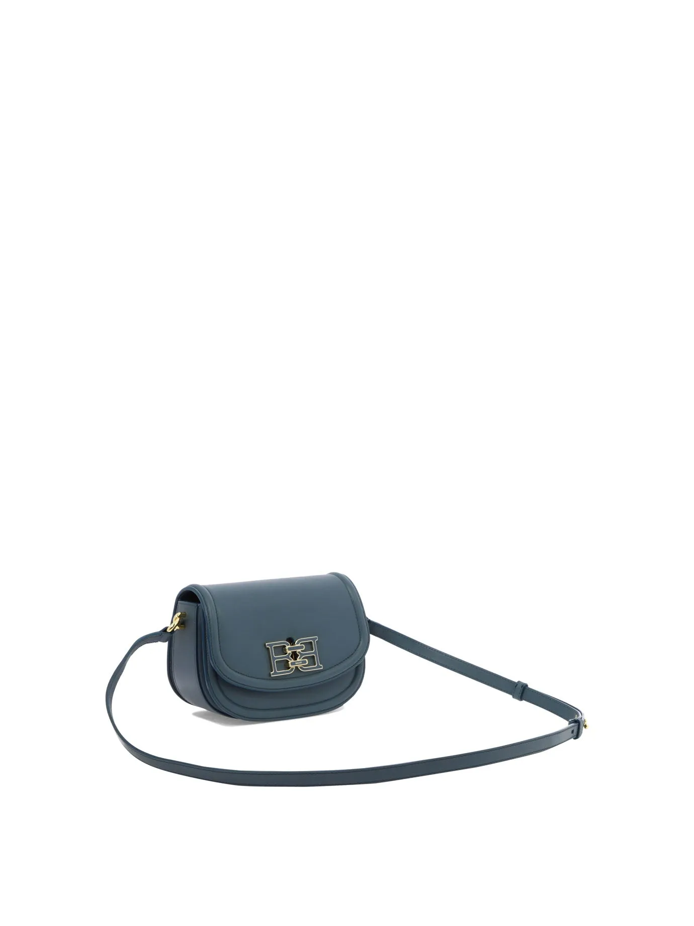 Bally Logo Plaque Foldover Crossbody Bag