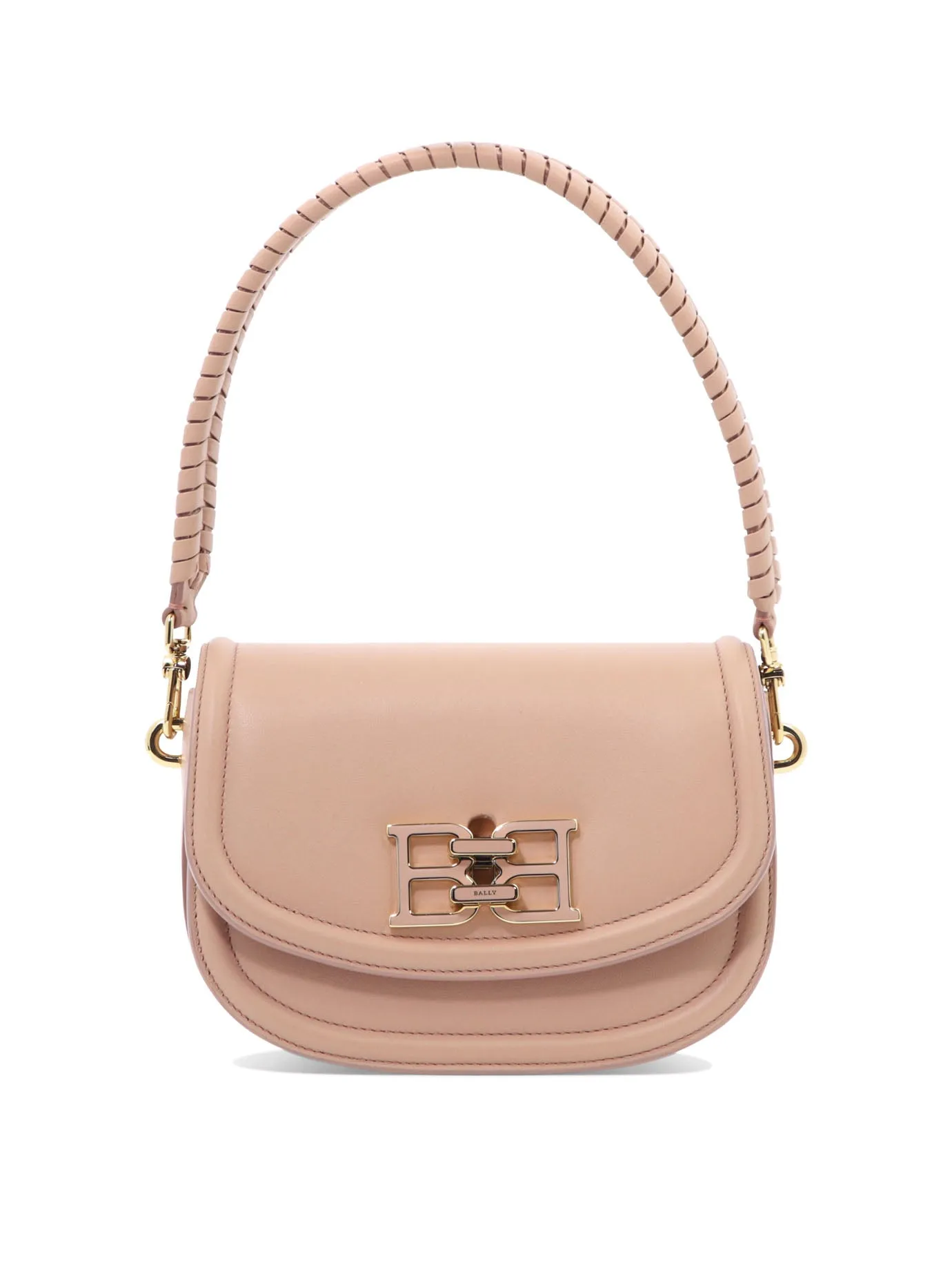 Bally Logo Plaque Foldover Crossbody Bag