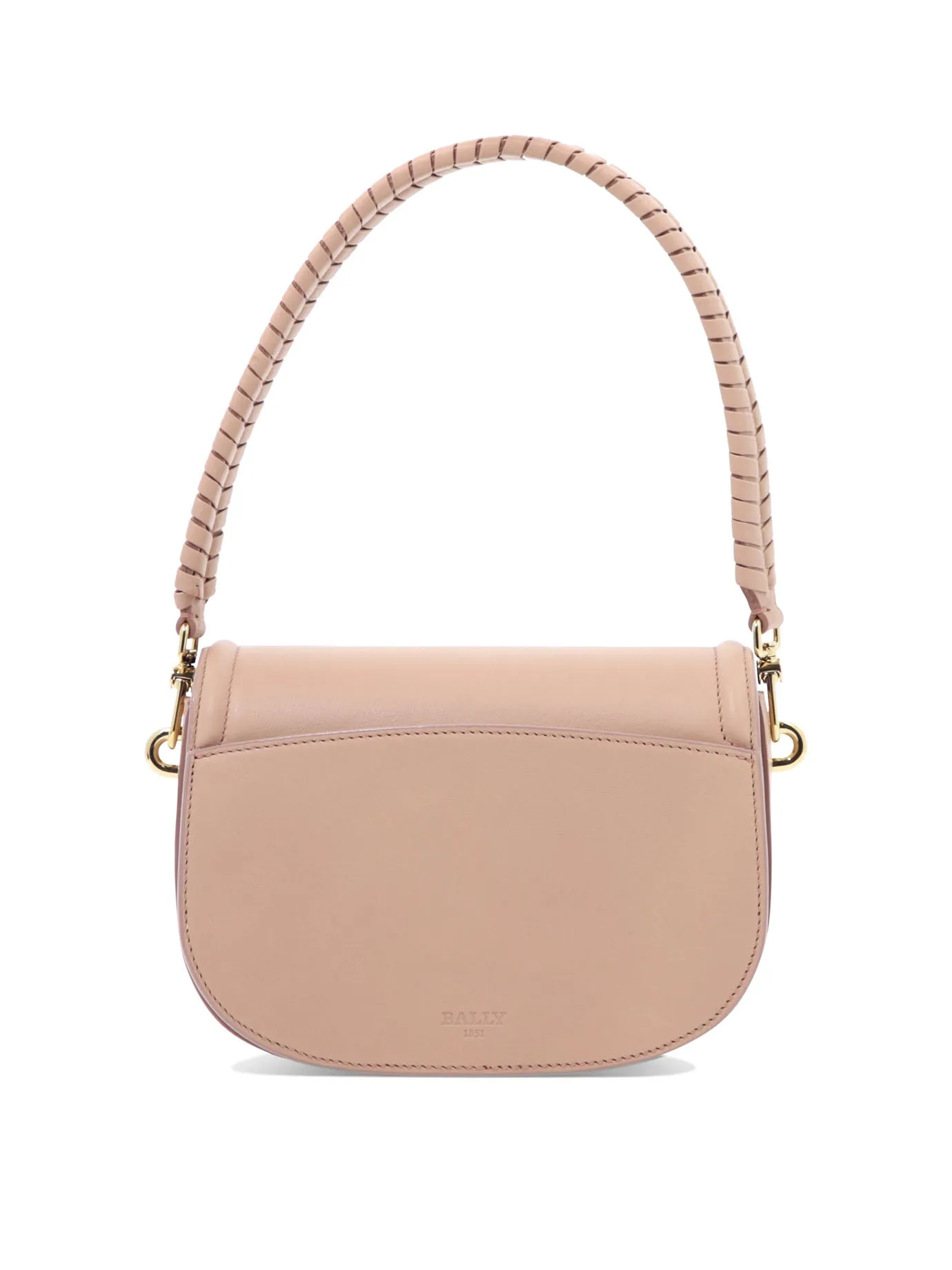Bally Logo Plaque Foldover Crossbody Bag