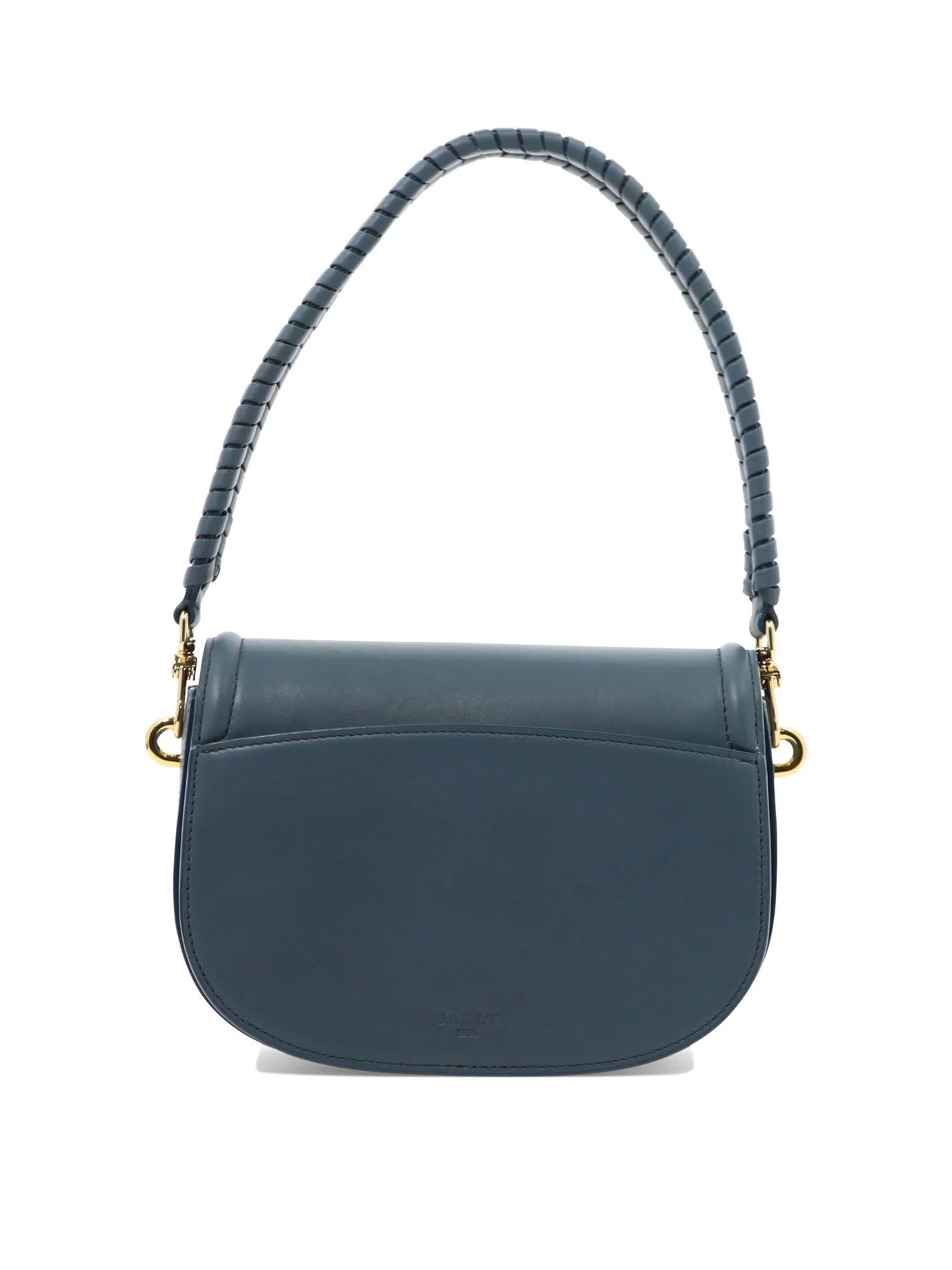 Bally Logo Plaque Foldover Crossbody Bag