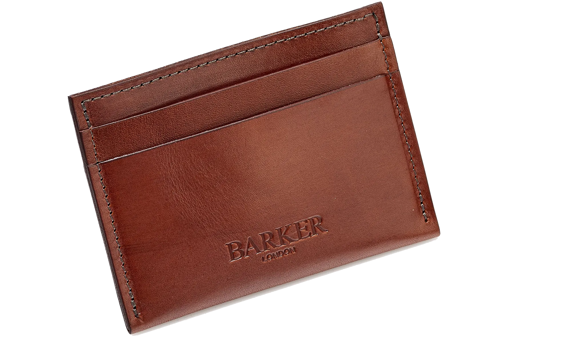 Card Holder Straight - Dark Walnut Calf