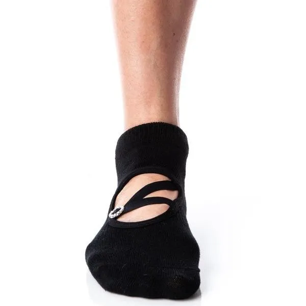 Diamond - Black Grip Socks (Barre / Pilates)