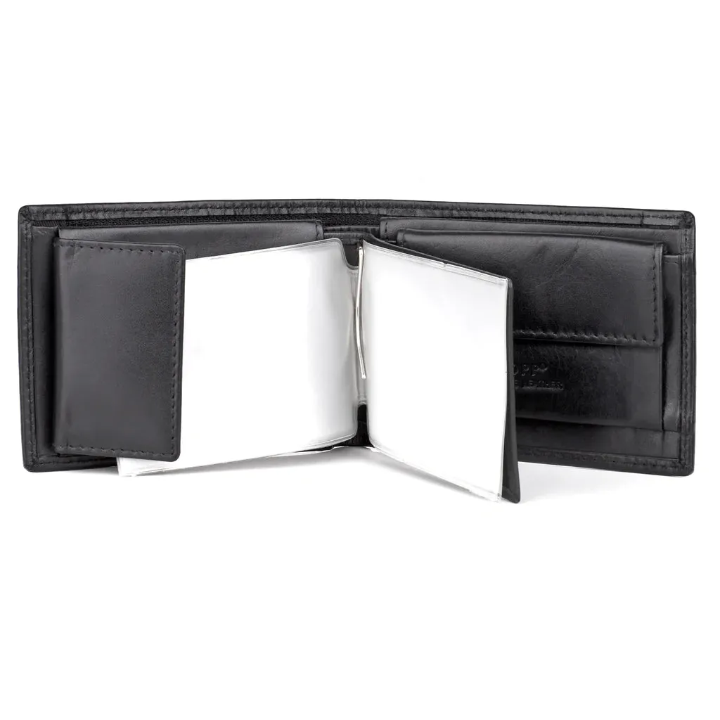 Dopp® Leather Regatta RFID Convertible Billfold Wallet with Zippered Bill Compartment