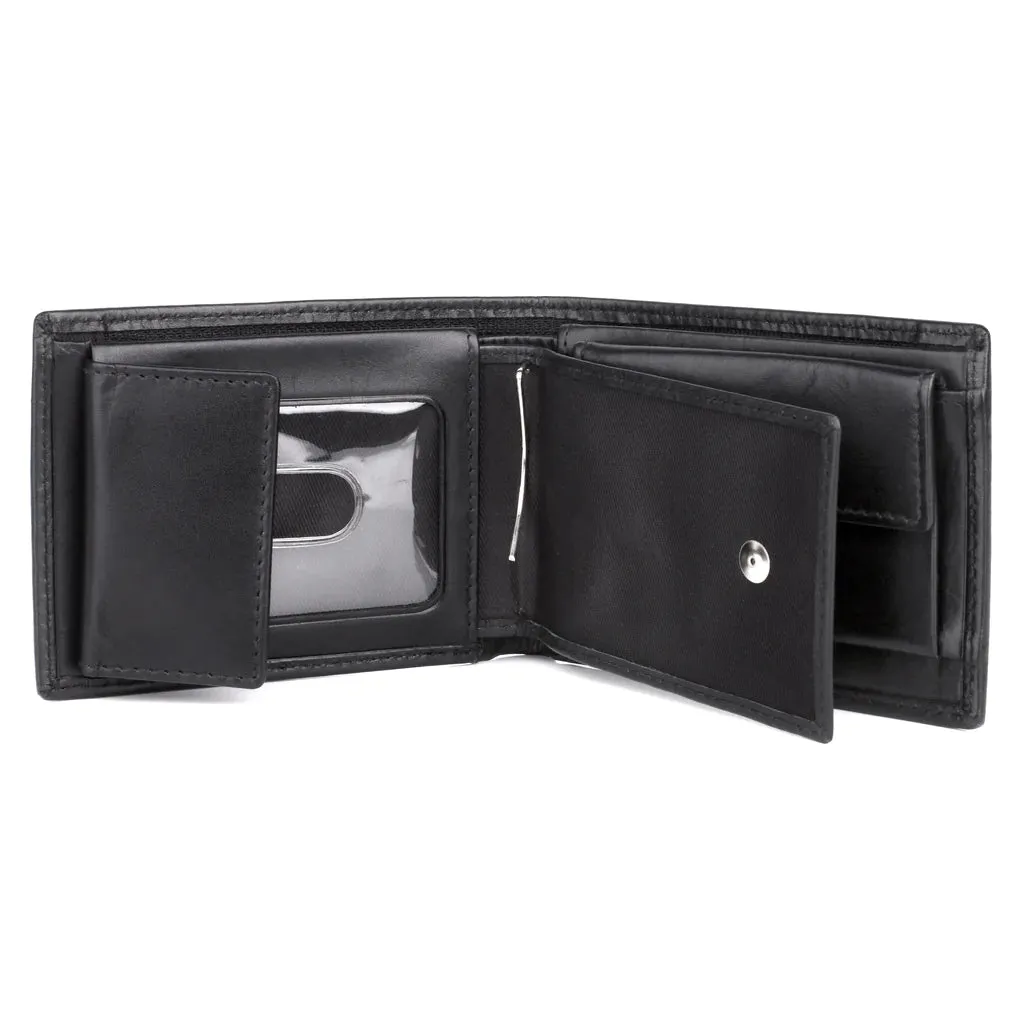 Dopp® Leather Regatta RFID Convertible Billfold Wallet with Zippered Bill Compartment