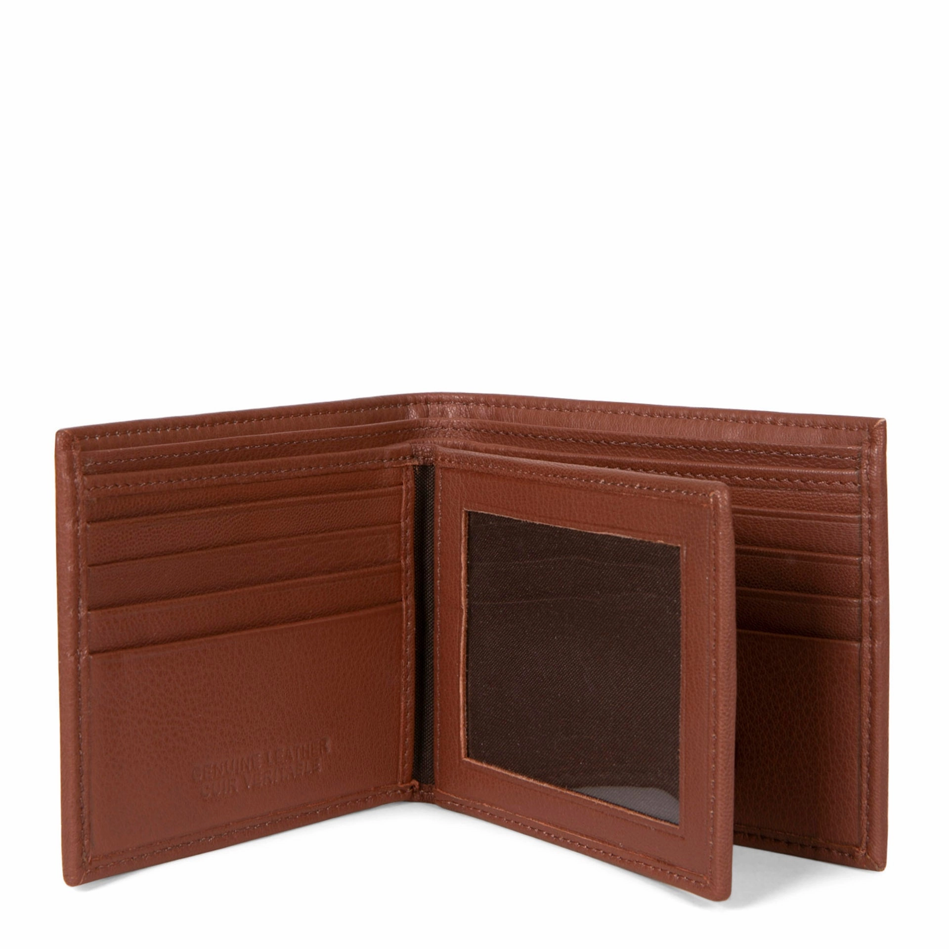 FINAL SALE Leather Center Wing RFID Wallet