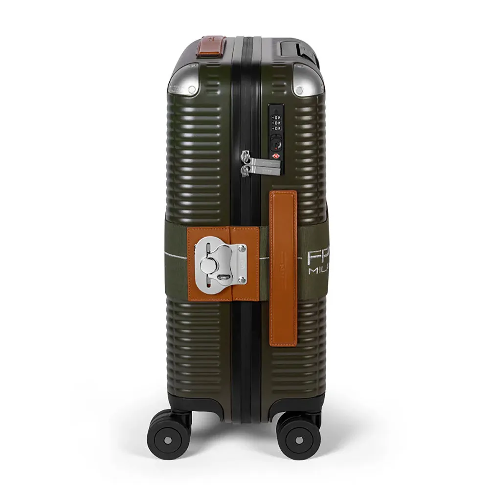 FPM Milano Bank Zip Deluxe Trunk On Wheels, Carry On Trunk