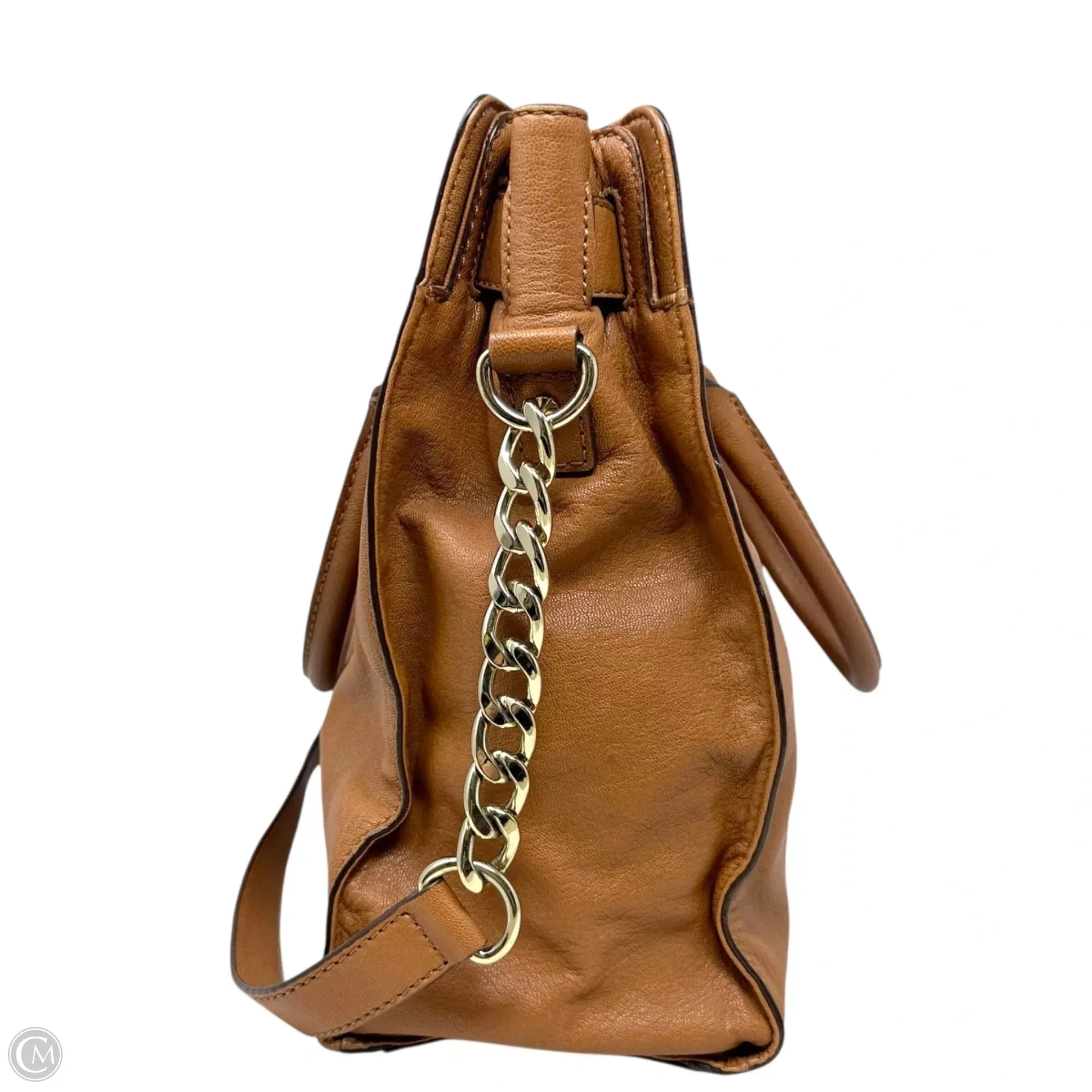 Hamilton Large NS Tote Designer By Michael Kors In Luggage, Size: Medium