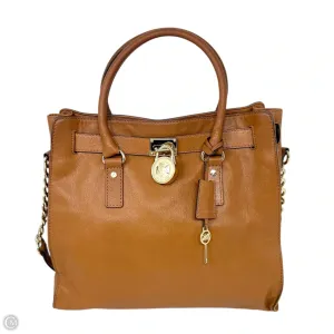 Hamilton Large NS Tote Designer By Michael Kors In Luggage, Size: Medium