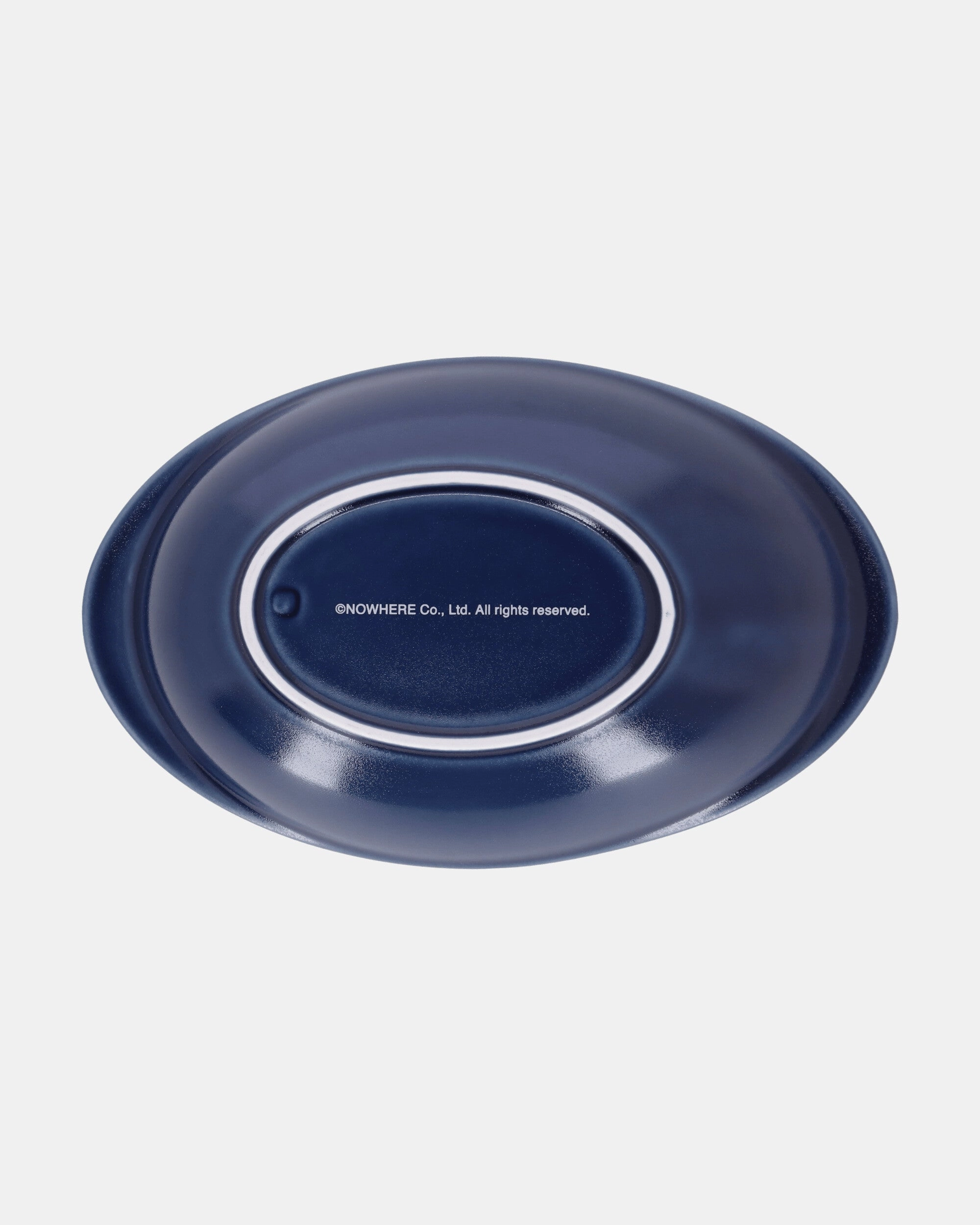 Hasamiyaki Oval Plate Navy