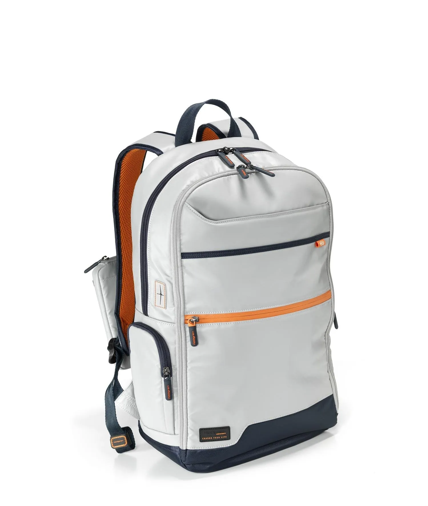 Hedgren Junction 15" Laptop Backpack W/Retractable USB Cable Dedicated Battery Storage