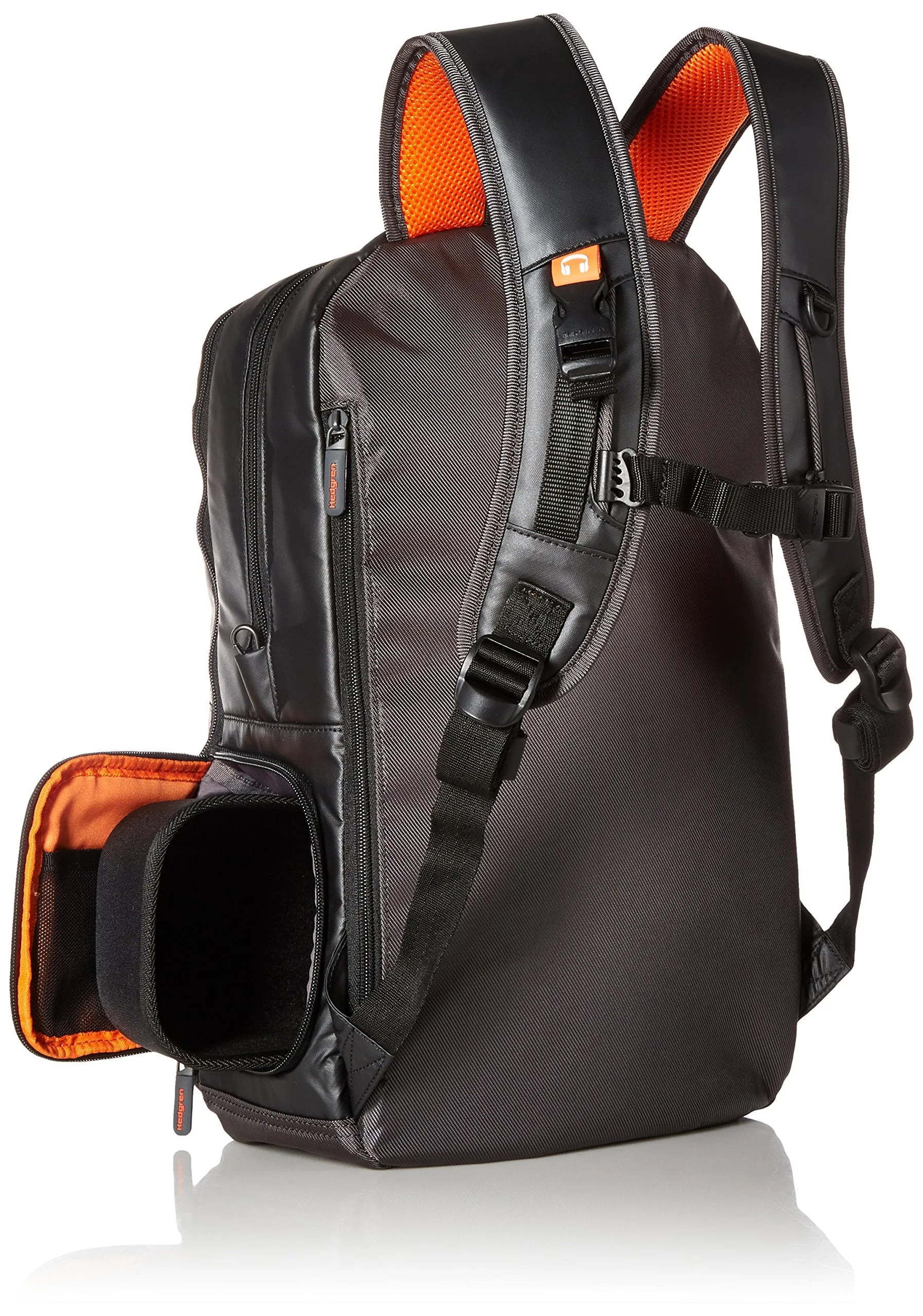 Hedgren Junction 15" Laptop Backpack W/Retractable USB Cable Dedicated Battery Storage