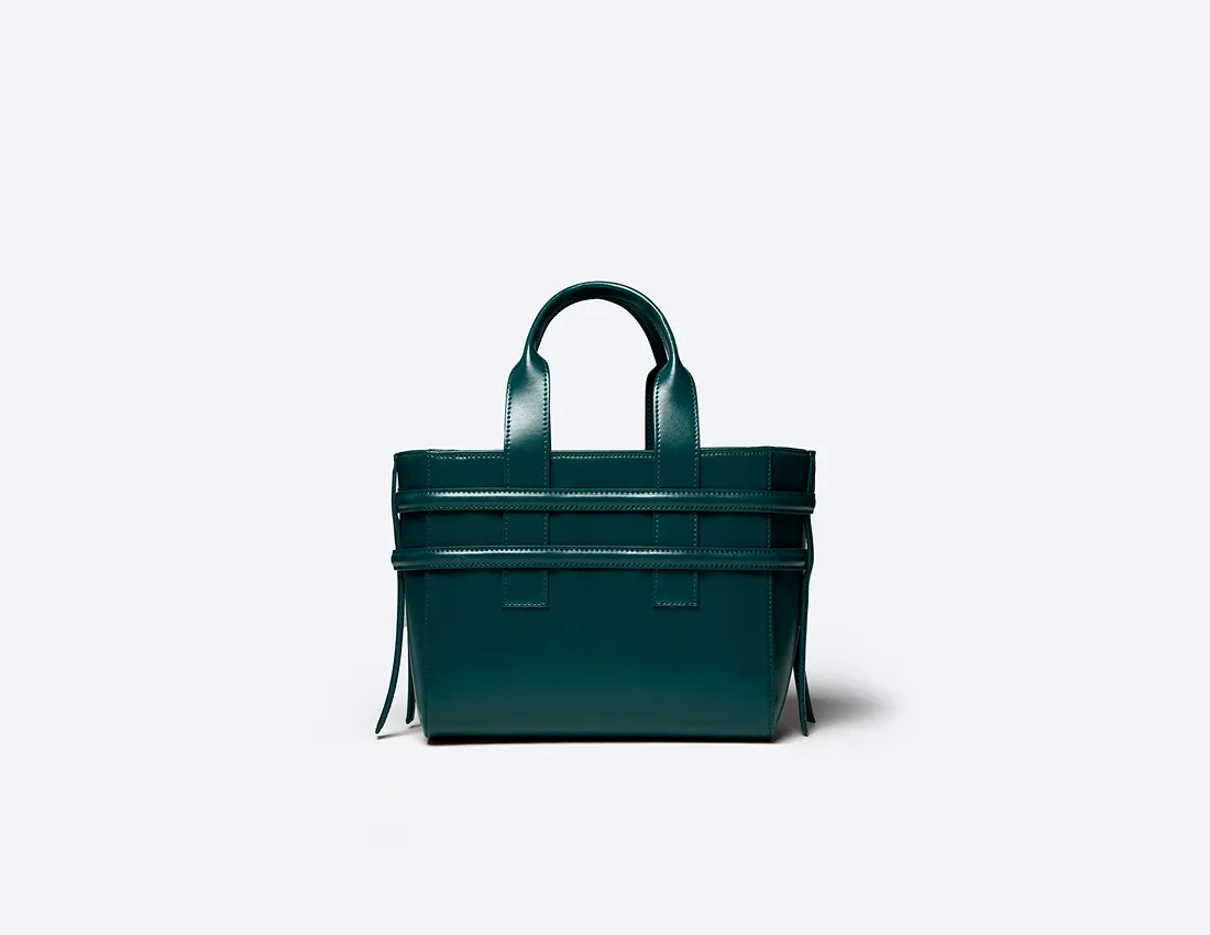 Hedy Vegan Italian Grape Leather Mini Tote | Botanical