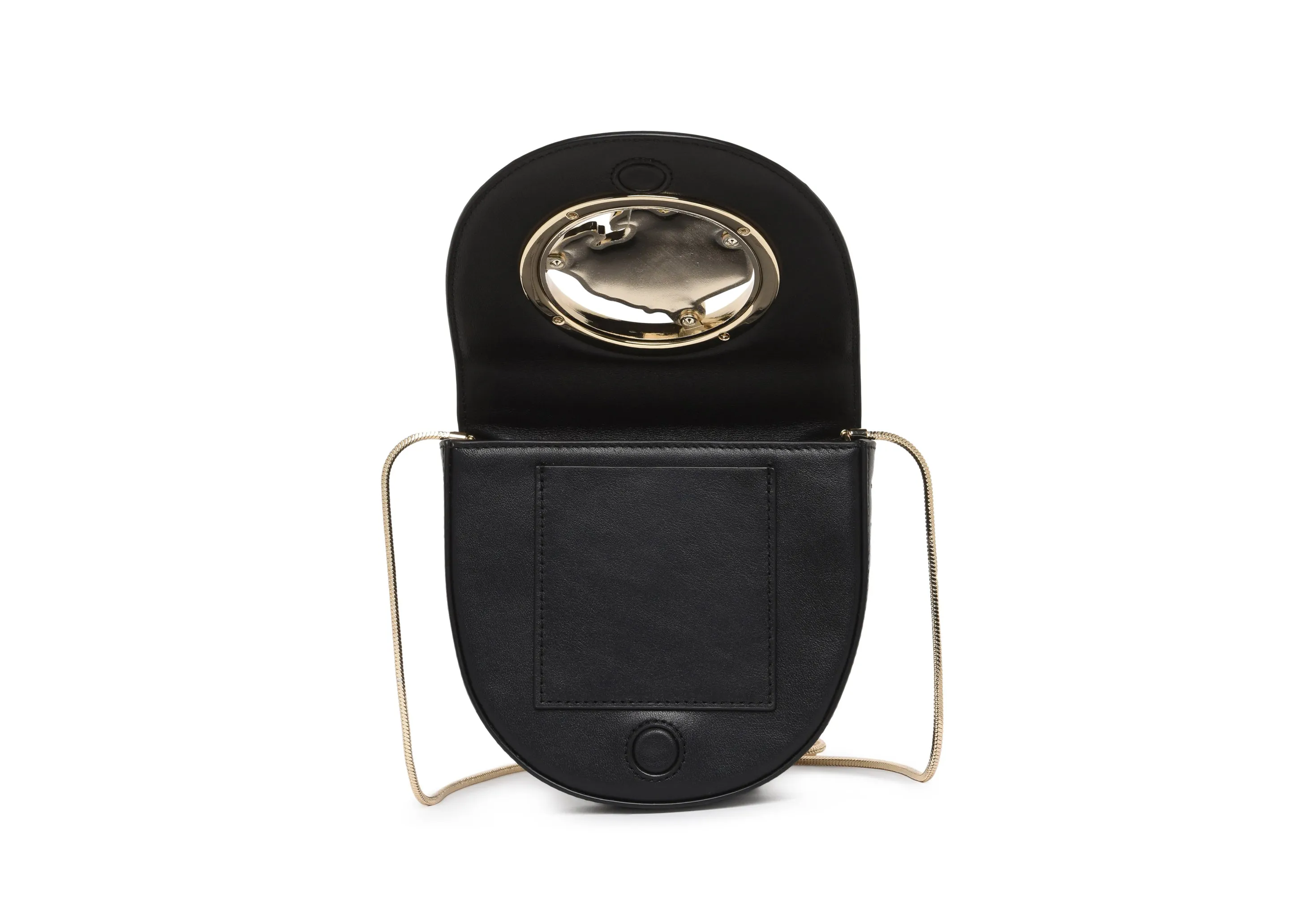 Just Cavalli Logo Plaque Foldover Crossbody Bag