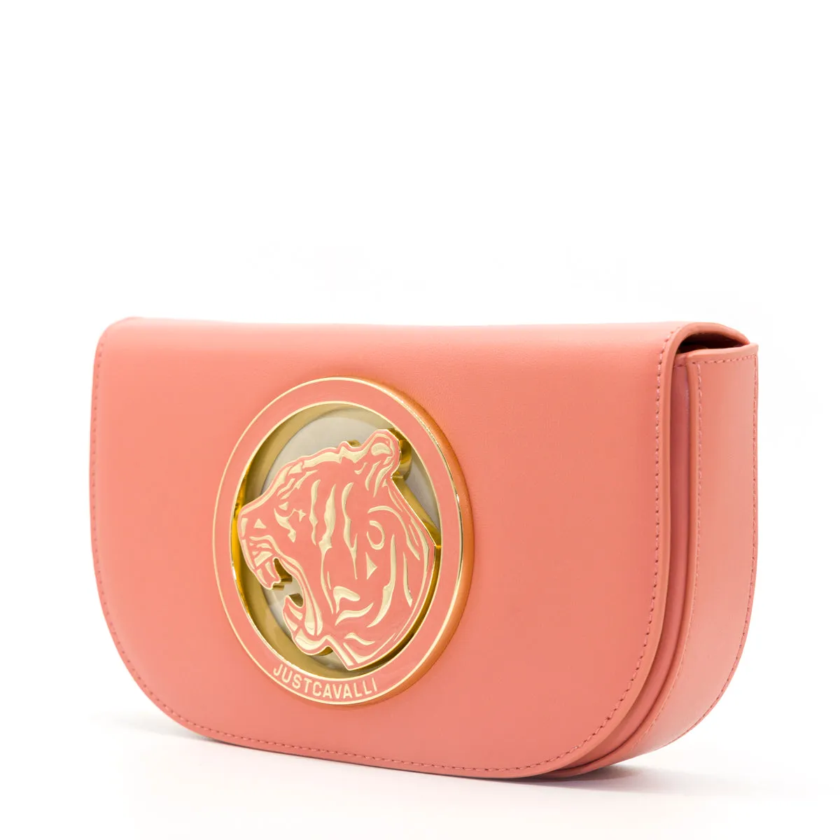 Just Cavalli Logo Plaque Foldover Crossbody Bag