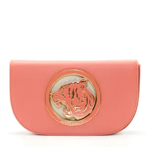 Just Cavalli Logo Plaque Foldover Crossbody Bag
