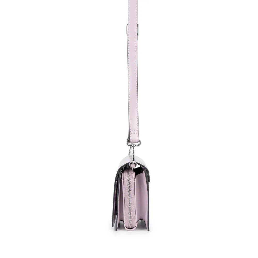 Le Rebecca  - Sac bandoulière en cuir vegan blueberry milk