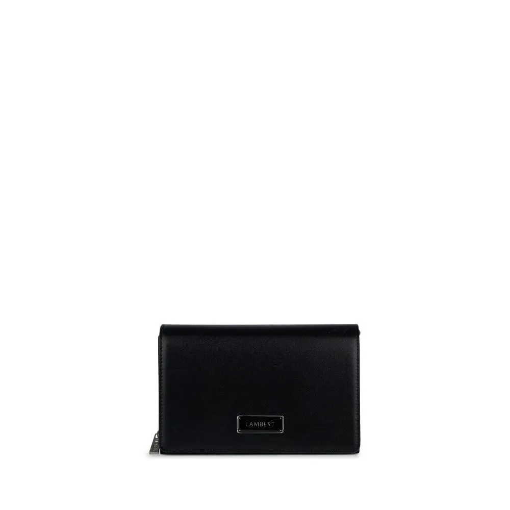Le Rebecca - Sac bandoulière en cuir vegan noir recyclé