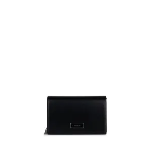 Le Rebecca - Sac bandoulière en cuir vegan noir recyclé