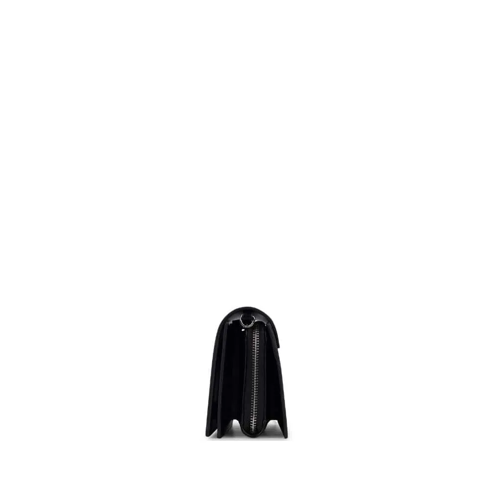 Le Rebecca - Sac bandoulière en cuir vegan noir recyclé