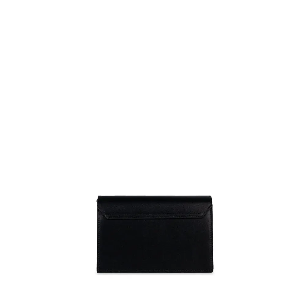 Le Rebecca - Sac bandoulière en cuir vegan noir recyclé
