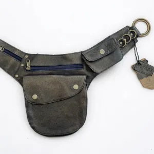 Leather Hip Bag | Glitter Bronze