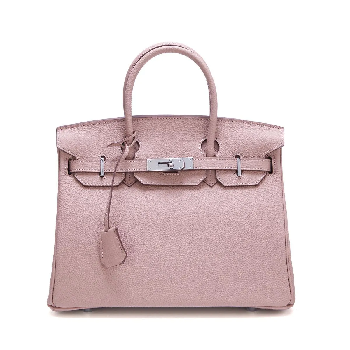 Luxury Classic Genuine Leather Bag Silver Tone, Must-have Leather Designer Bag, Shoulder Bag, Crossbody Bag, Gift For Her