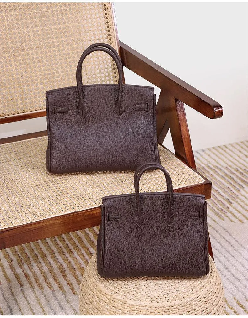 Luxury Classic Genuine Leather Bag Silver Tone, Must-have Leather Designer Bag, Shoulder Bag, Crossbody Bag, Gift For Her