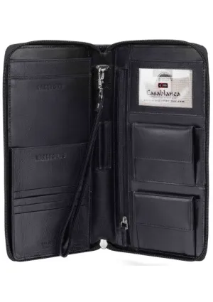 Mancini Casablanca RFID Secure Deluxe Passport / Travel Organizer
