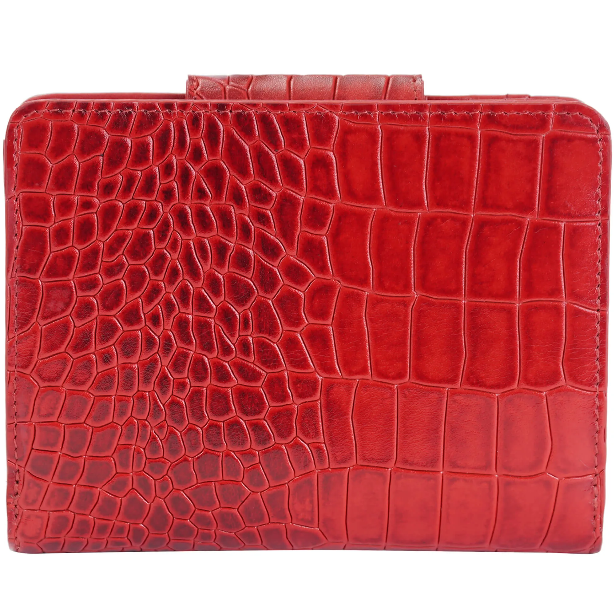 Mancini Croco2 Women's Medium Clutch Wallet with Enhanced RFID Protection