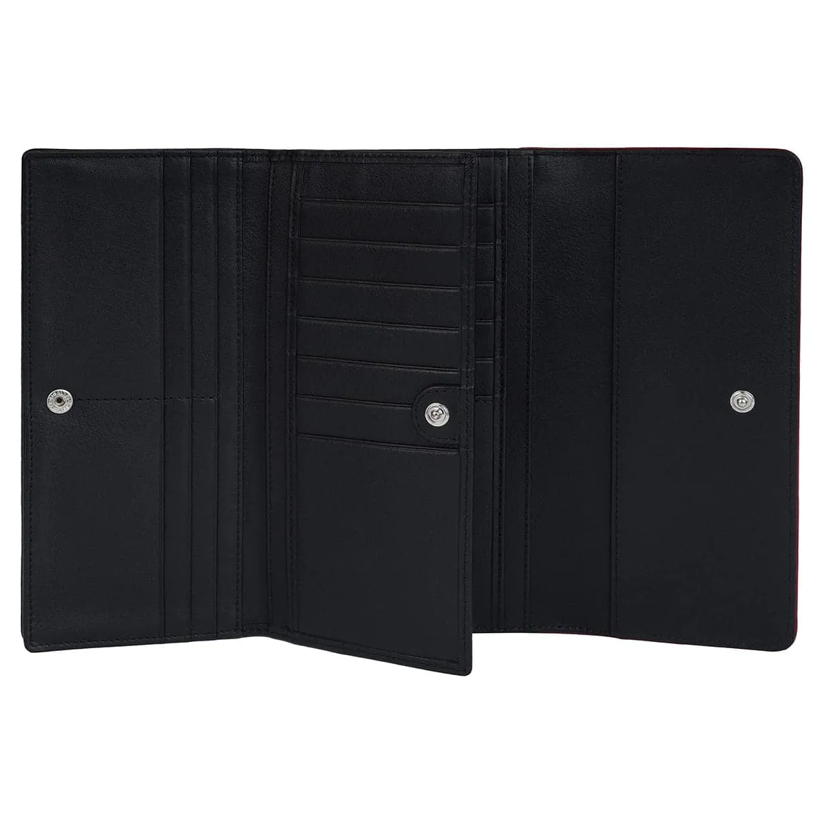 Mancini Sonoma Women's Leather Quad fold Wallet with Enhanced RFID Protection
