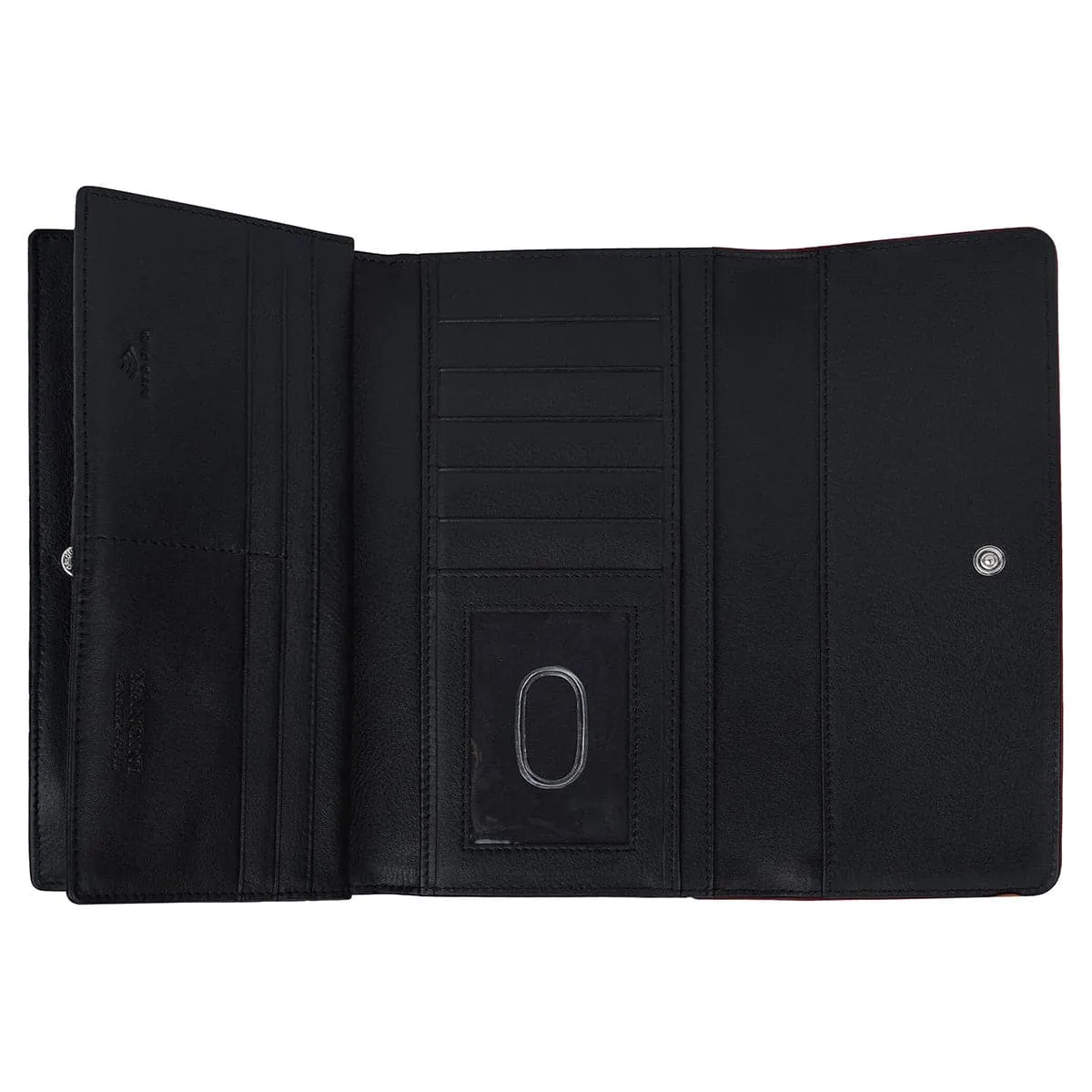 Mancini Sonoma Women's Leather Quad fold Wallet with Enhanced RFID Protection