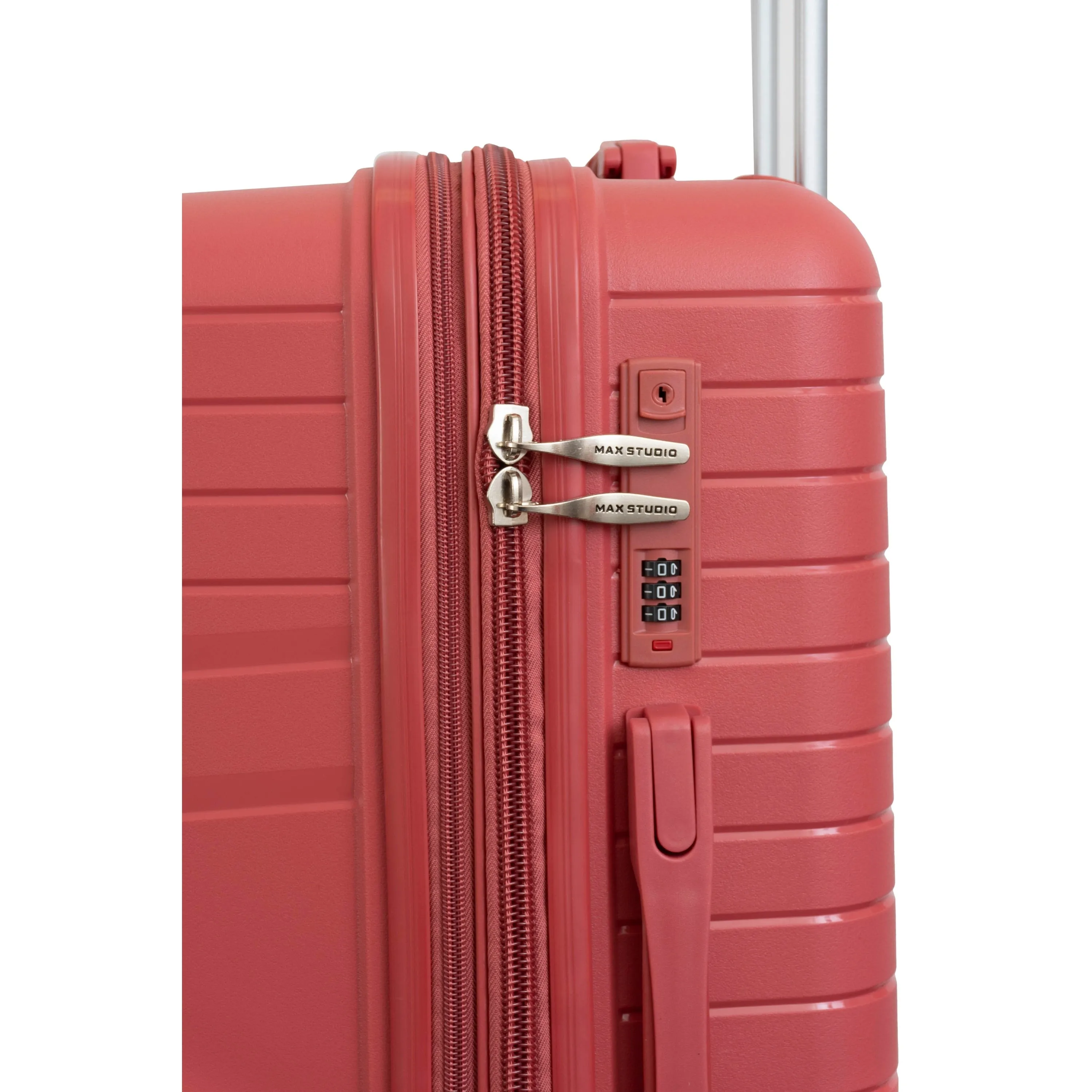 Max Studio 3 Piece Stirling Expandable Lightweight Durable Suitcase Double Spinner Wheels Luggage Set