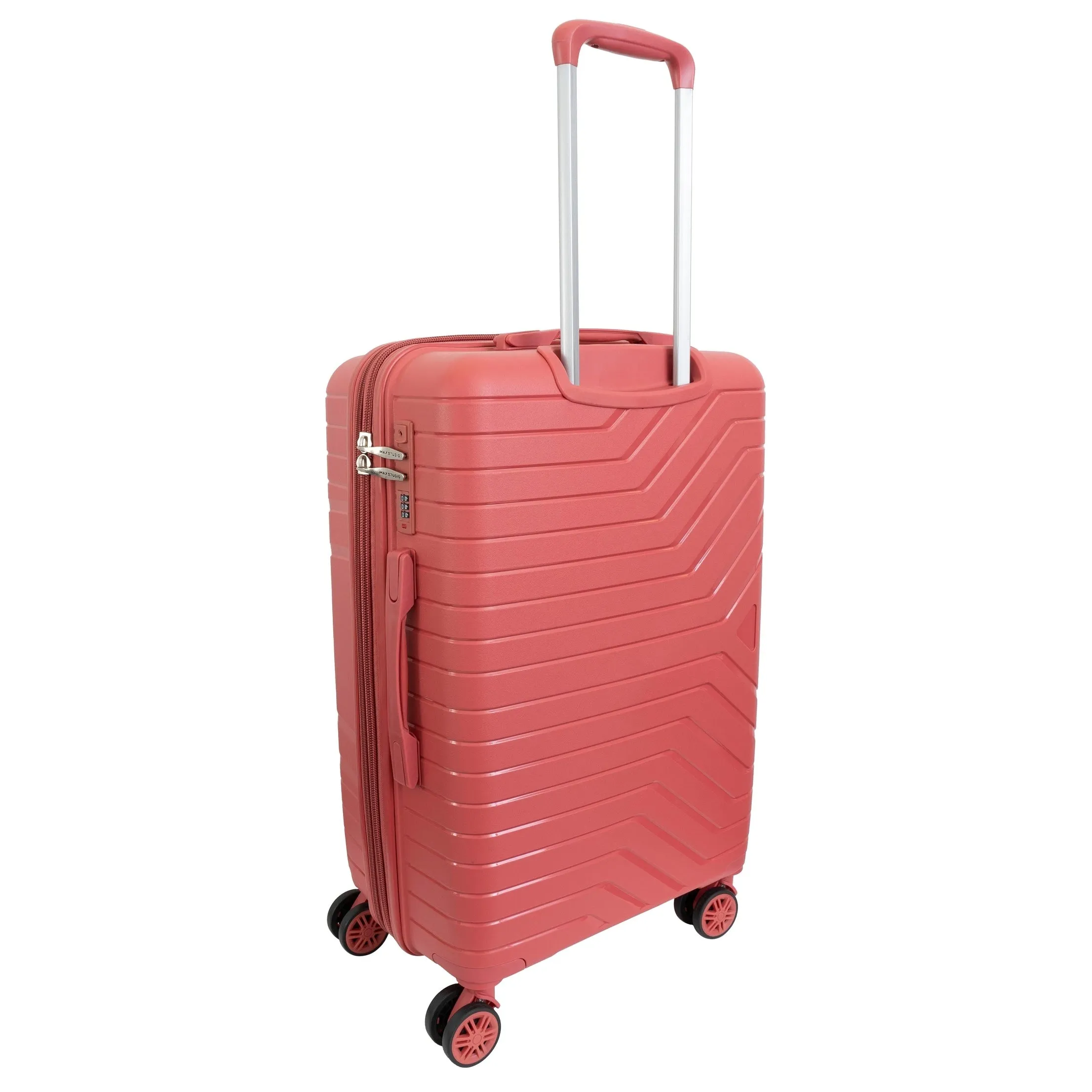 Max Studio 3 Piece Stirling Expandable Lightweight Durable Suitcase Double Spinner Wheels Luggage Set