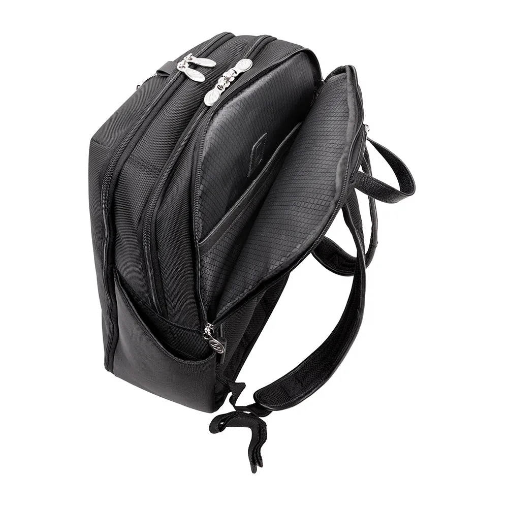 McKlein 17" Nylon Triple Compartment Laptop Weekend Backpack