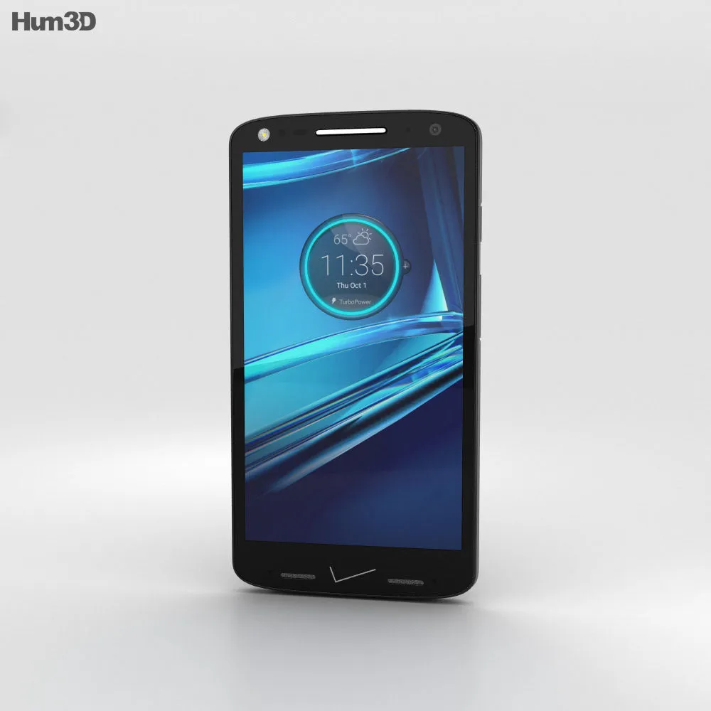 Motorola Droid Turbo 2 32GB in Black-Pebble Leather