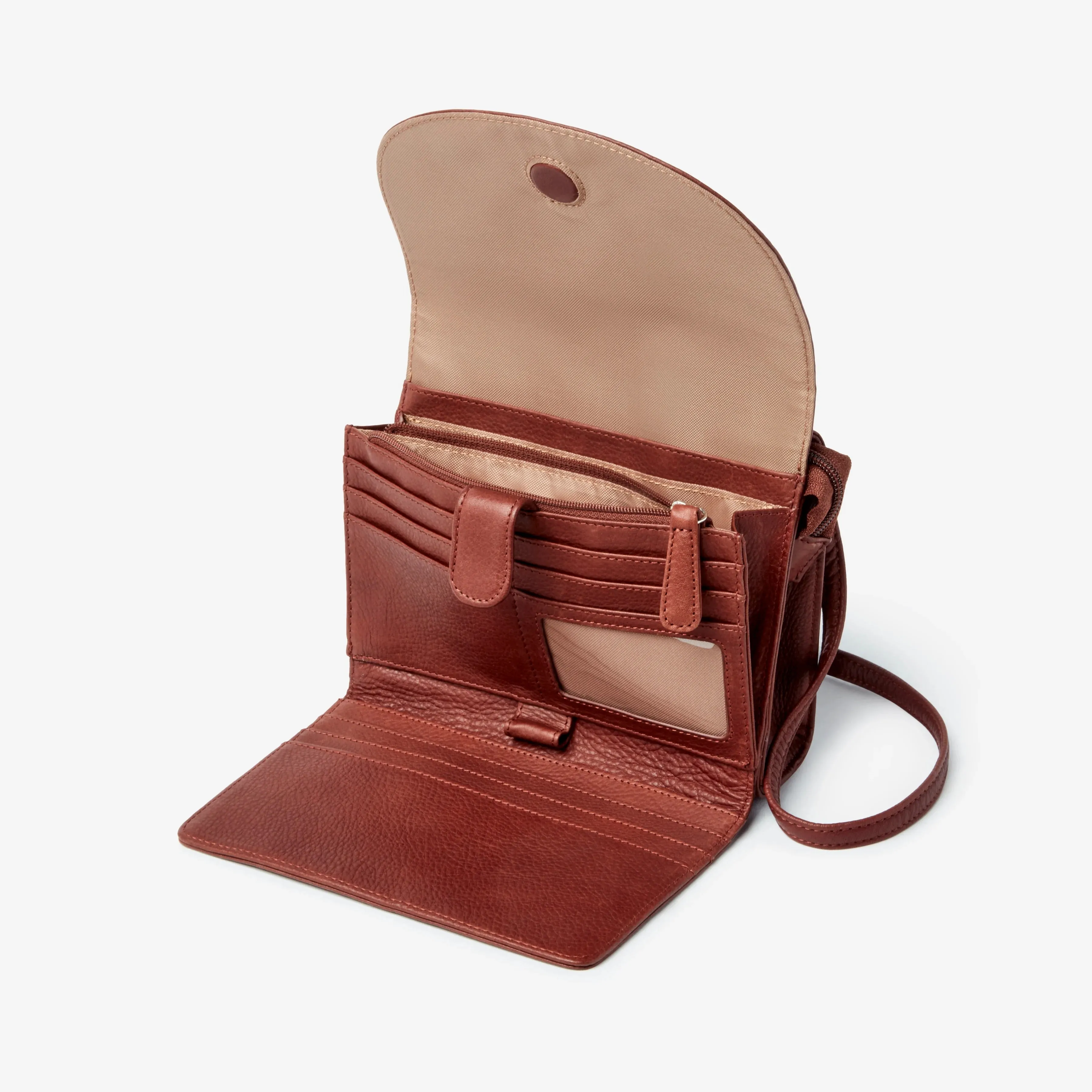 Osgoode Marley Leather Multi Pocket Urbanizer Crossbody 4518