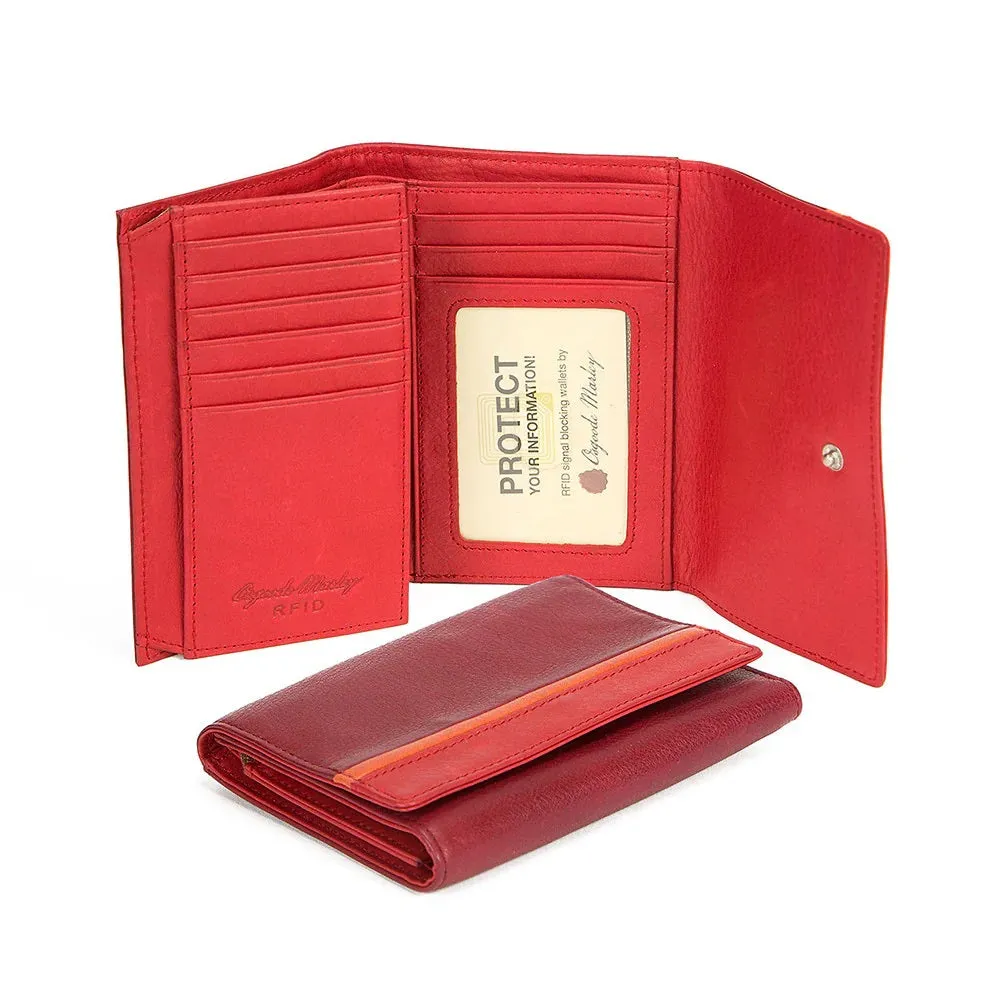 Osgoode Marley RFID 5" Leather Flap Wallet 1404