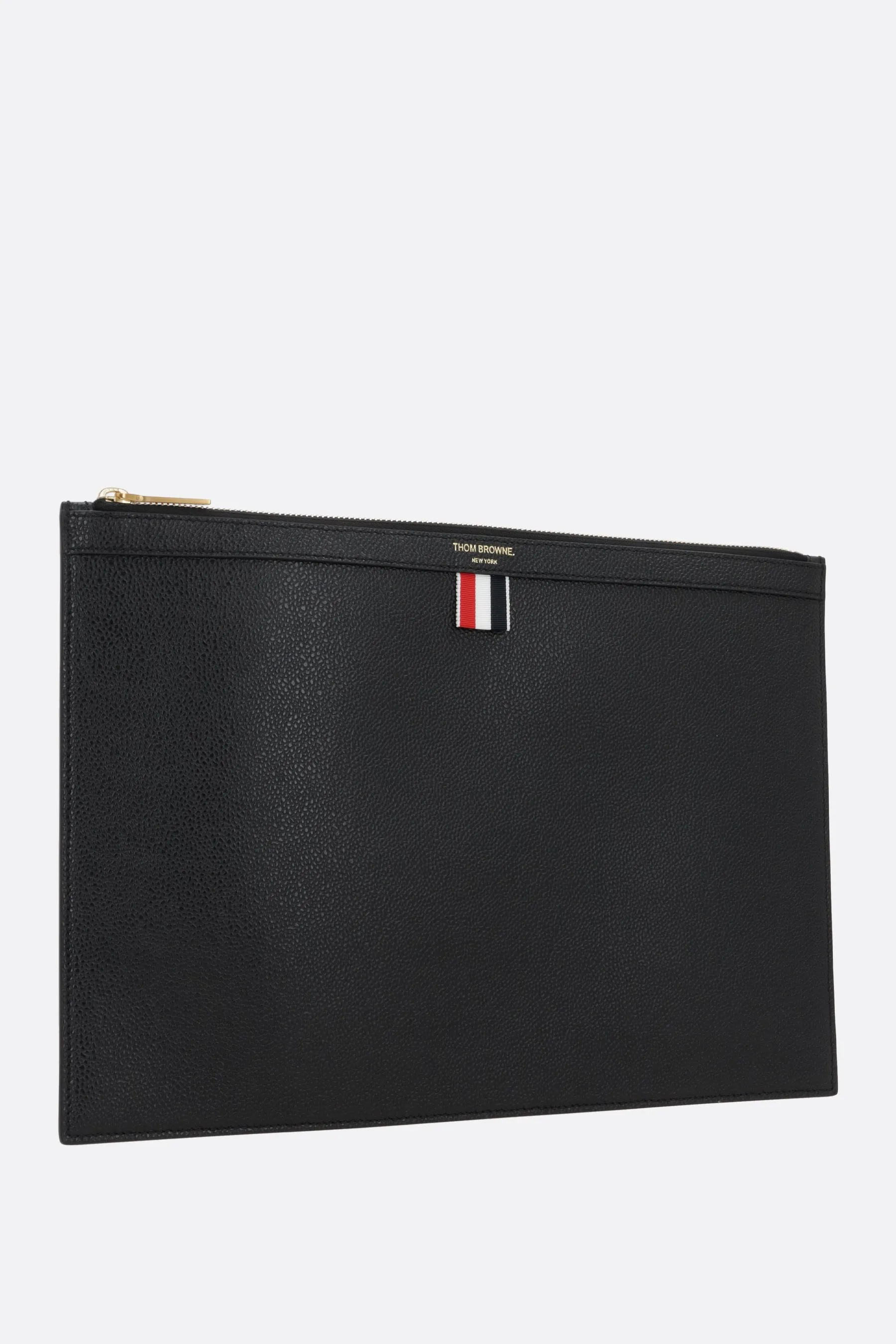 Pebble Grain leather medium document holder