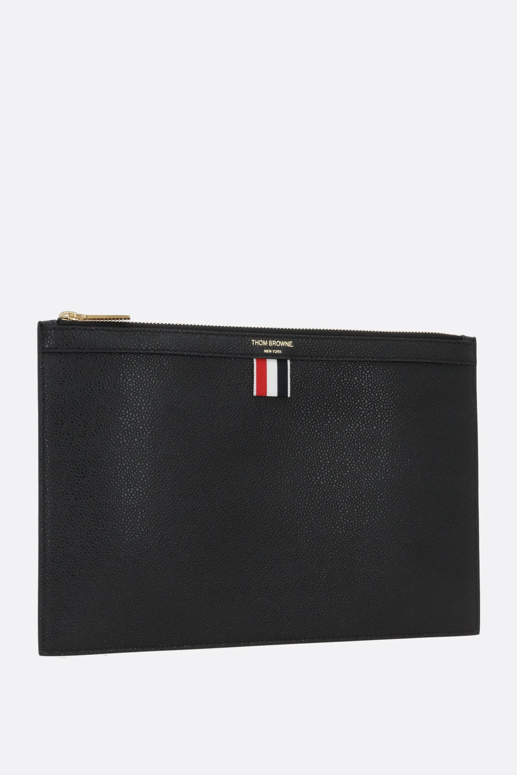 Pebble Grain leather small document holder