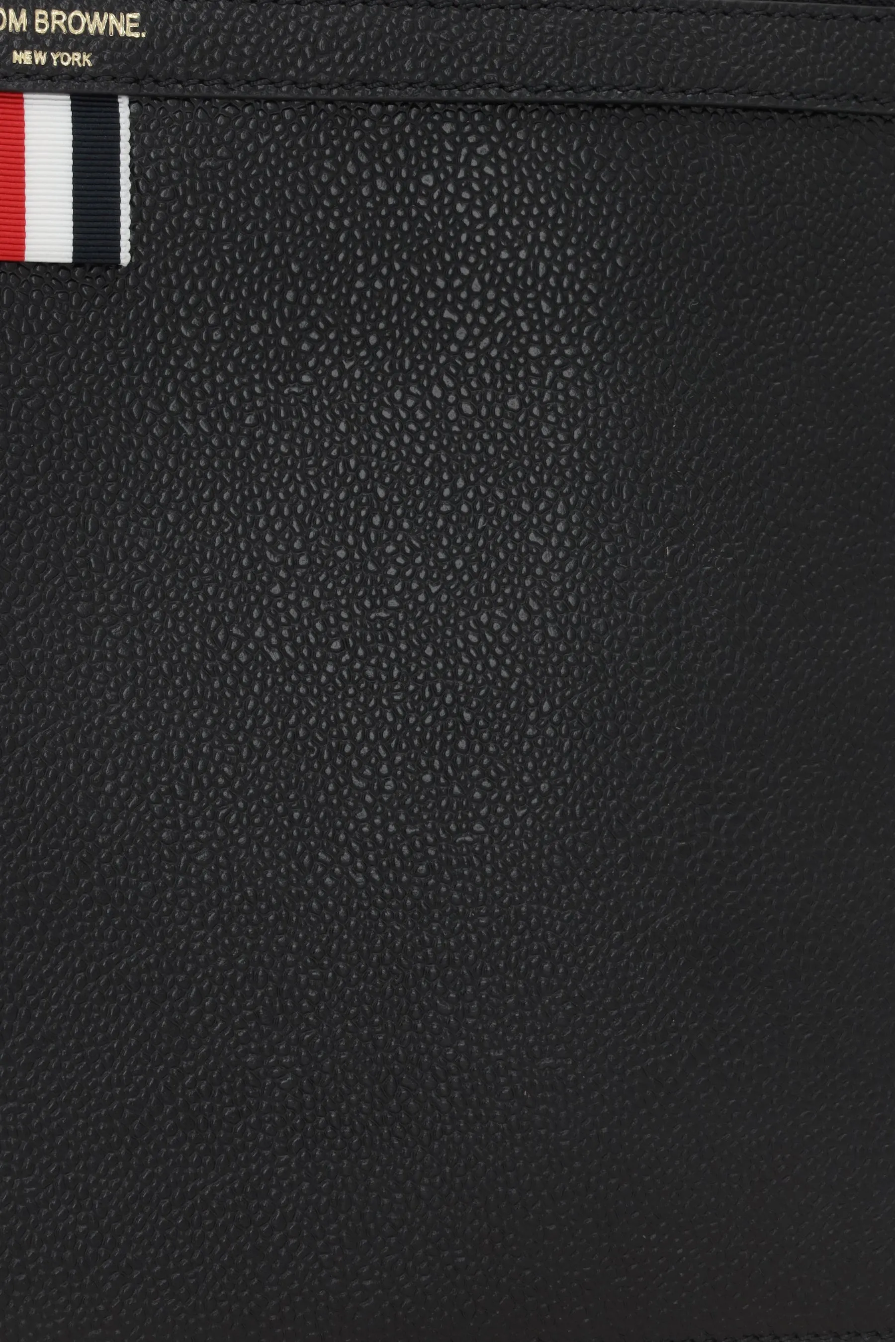 Pebble Grain leather small document holder
