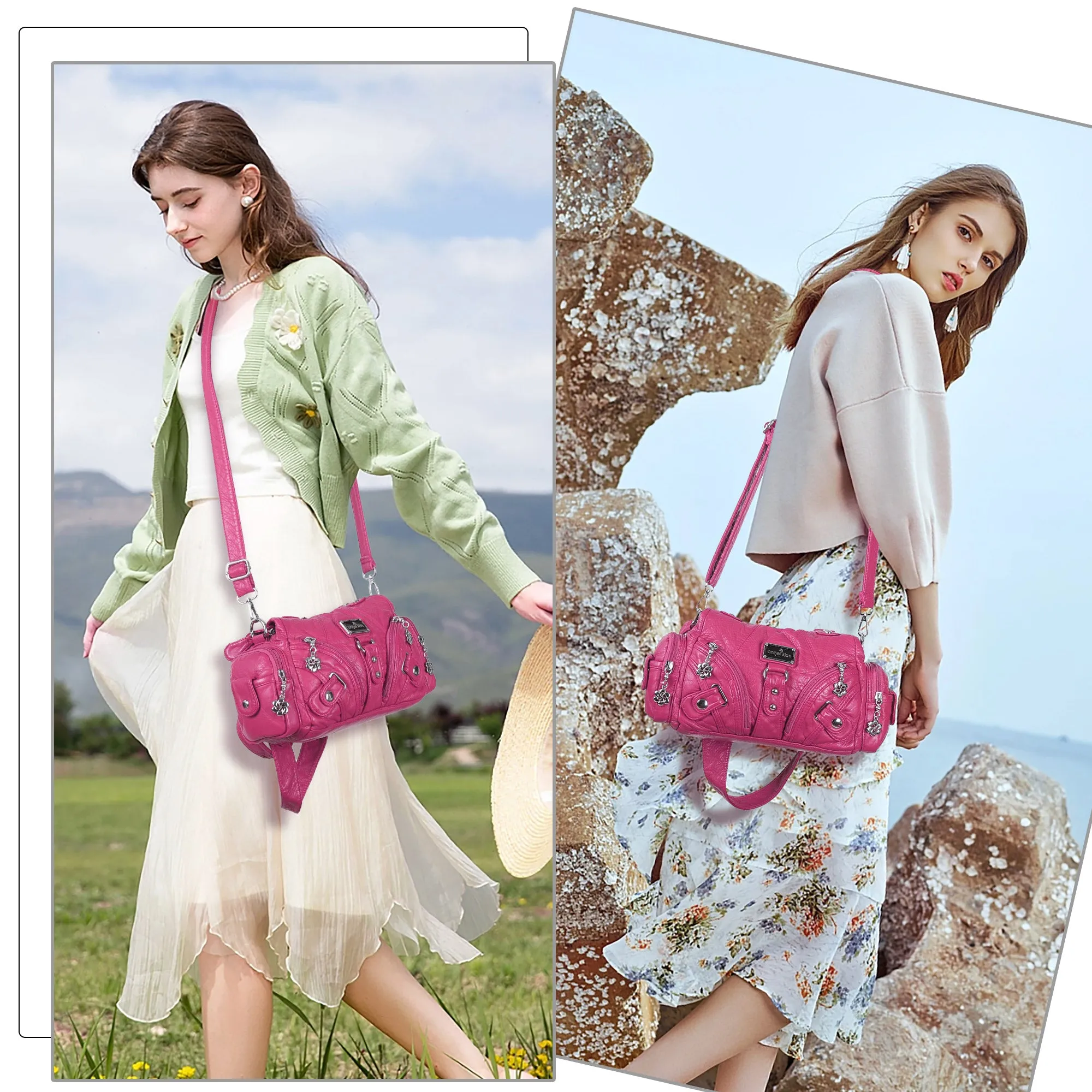 Retro tie-dye adjustable chic shopping tote