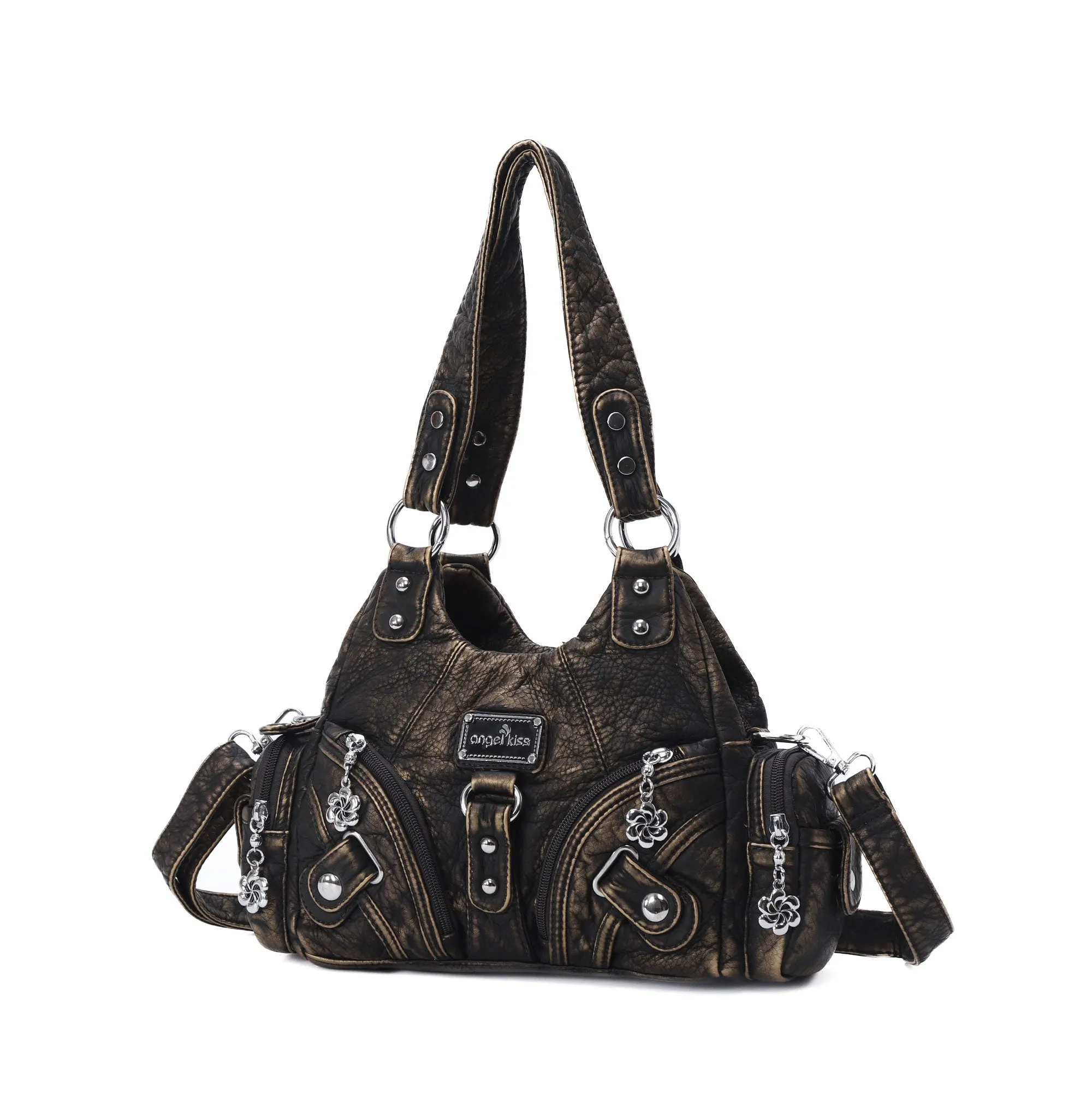 Retro tie-dye adjustable chic shopping tote