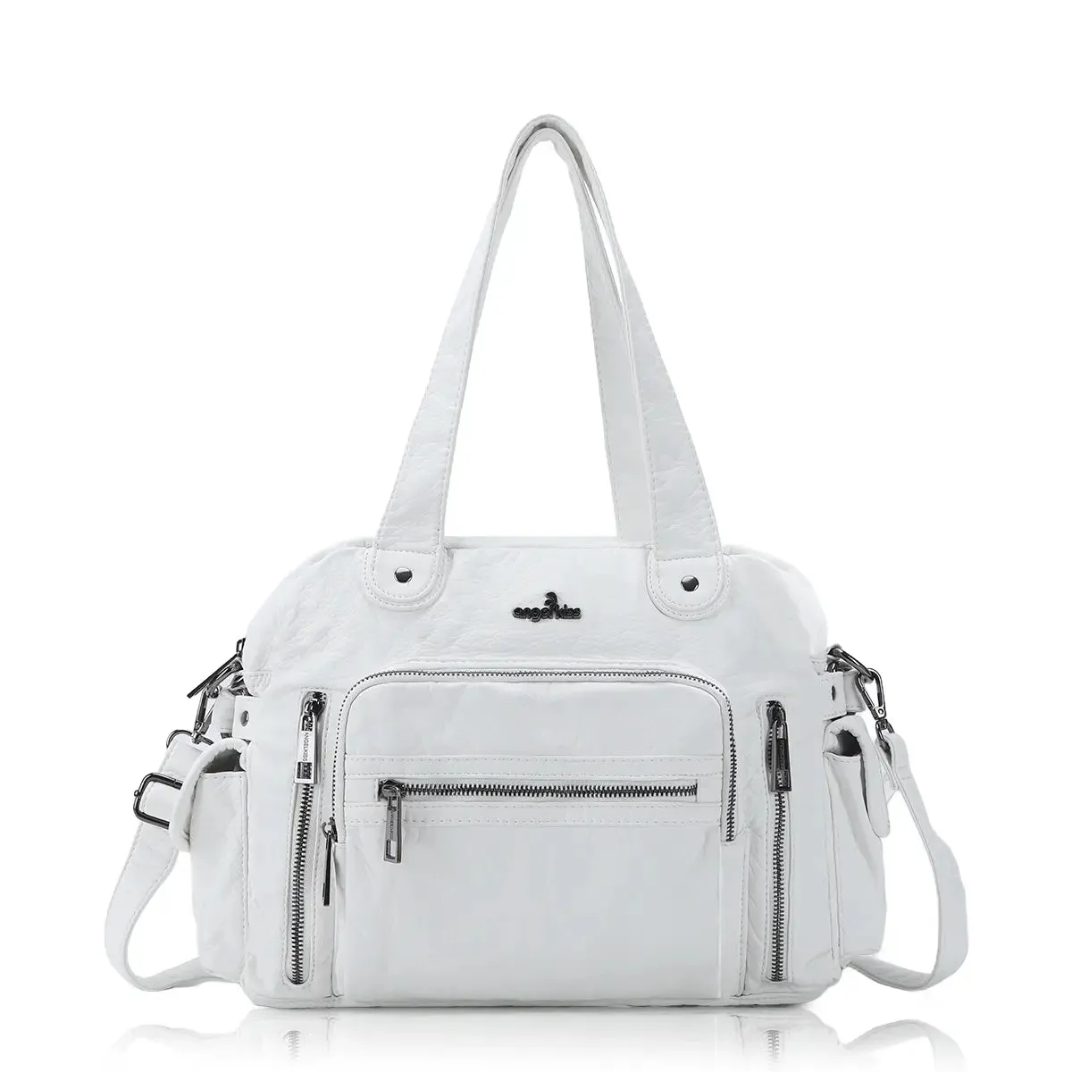 Slim Vegan Leather Tote Bag for Office | Waterproof PU Leather Briefcase for  Women