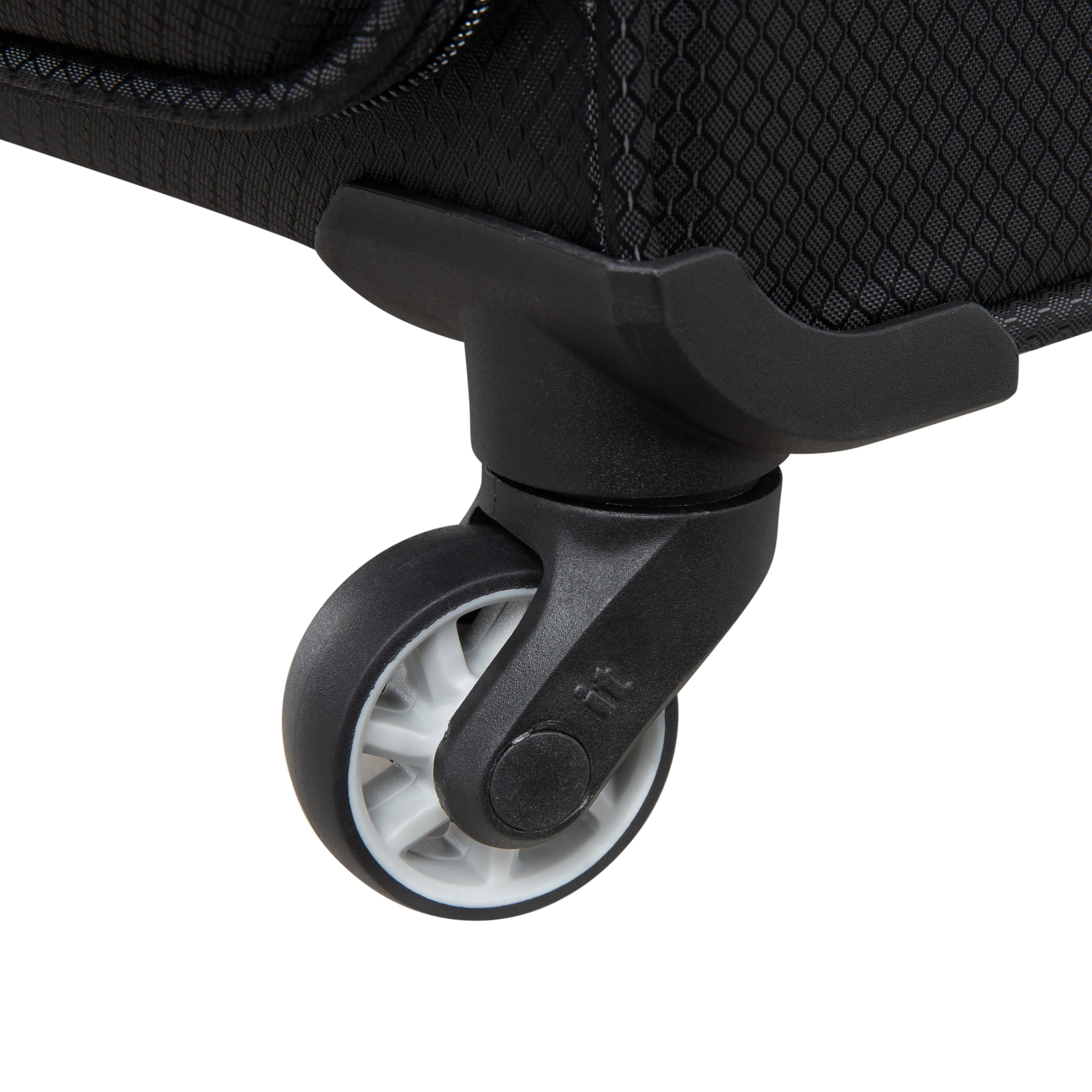 Striving 3 Piece Softside 4 Wheel Spinner Luggage Set (Black)