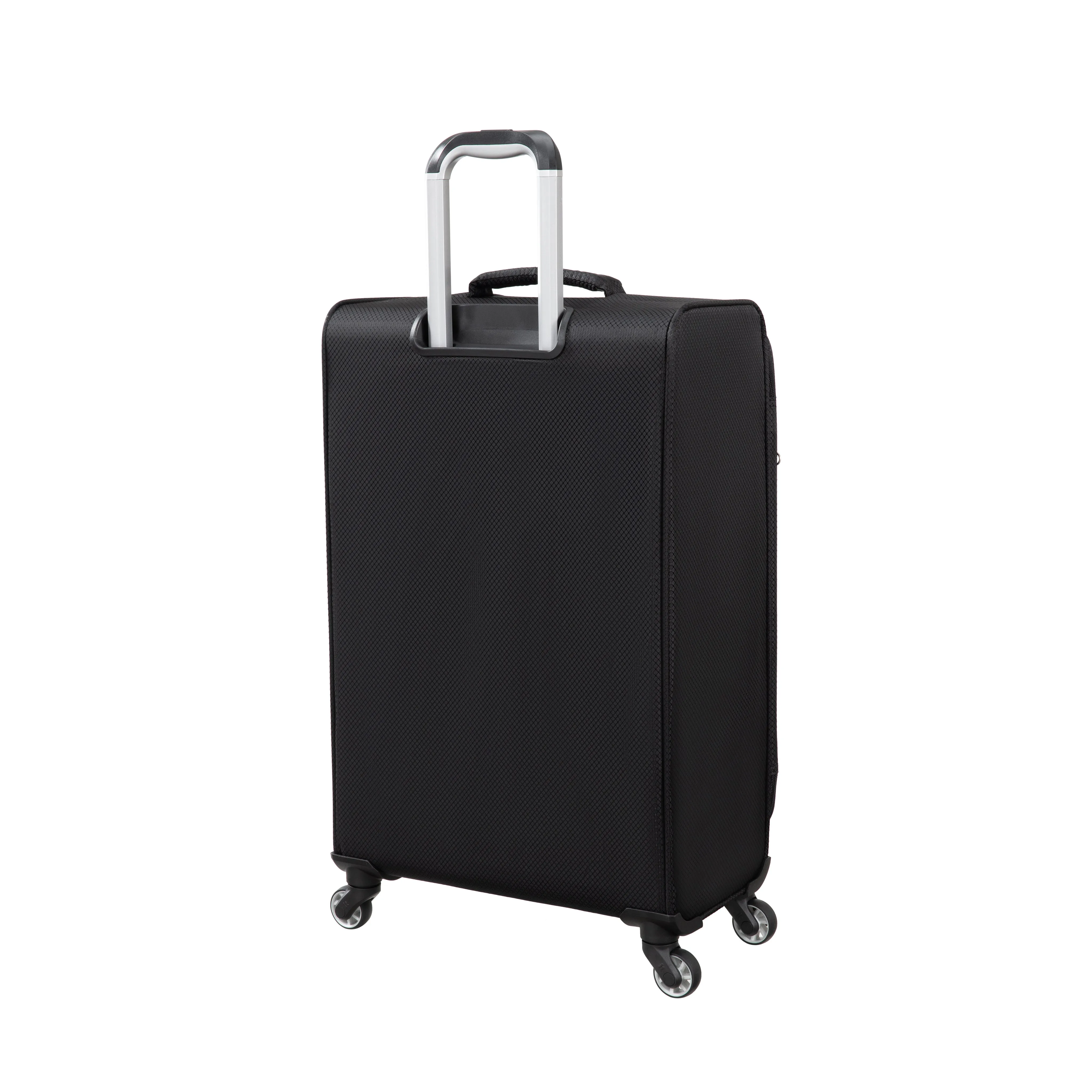Striving 3 Piece Softside 4 Wheel Spinner Luggage Set (Black)
