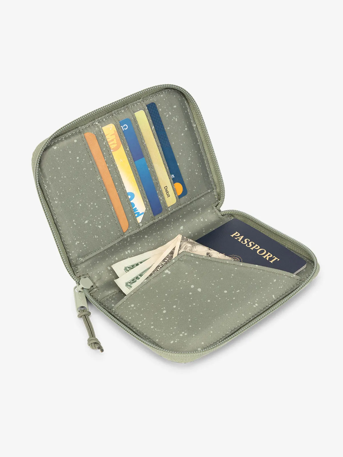 Terra Zippered Passport Wallet