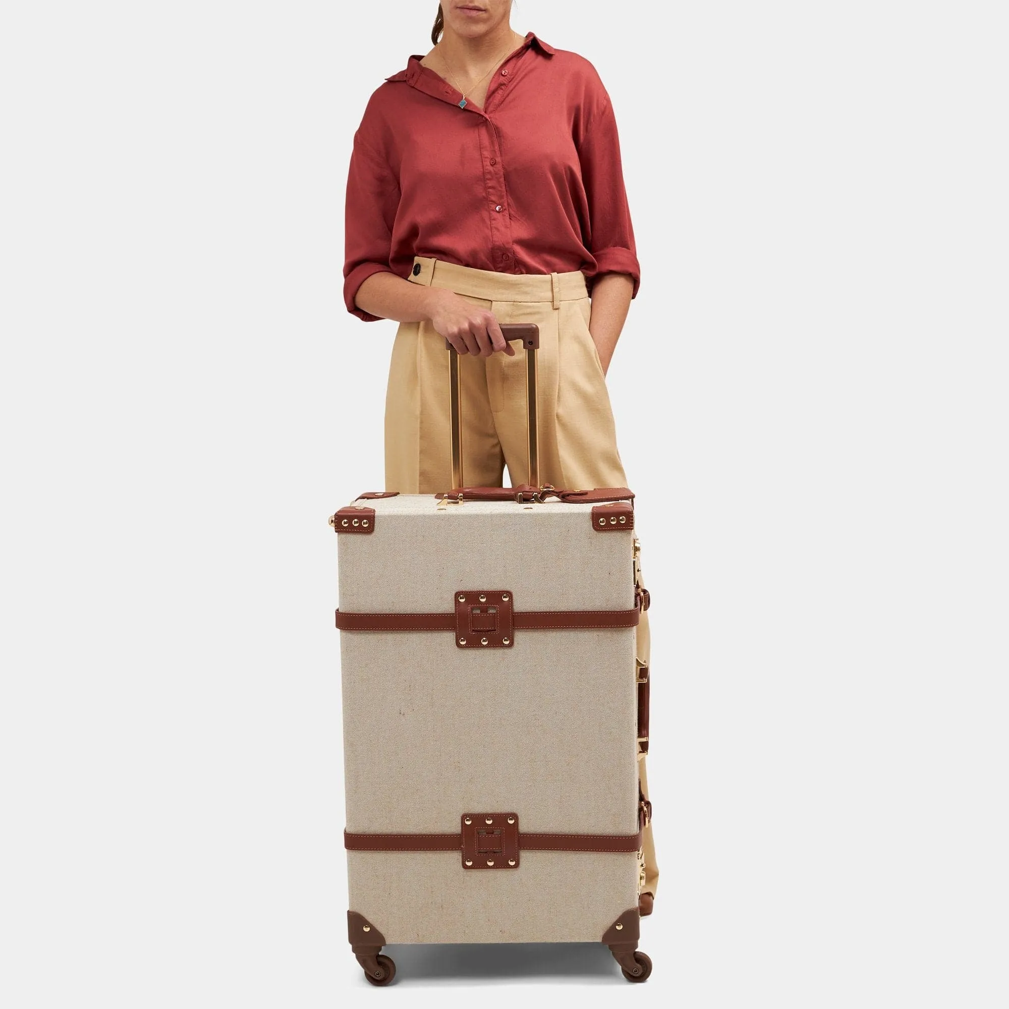 The Editor - Brown Check In Spinner