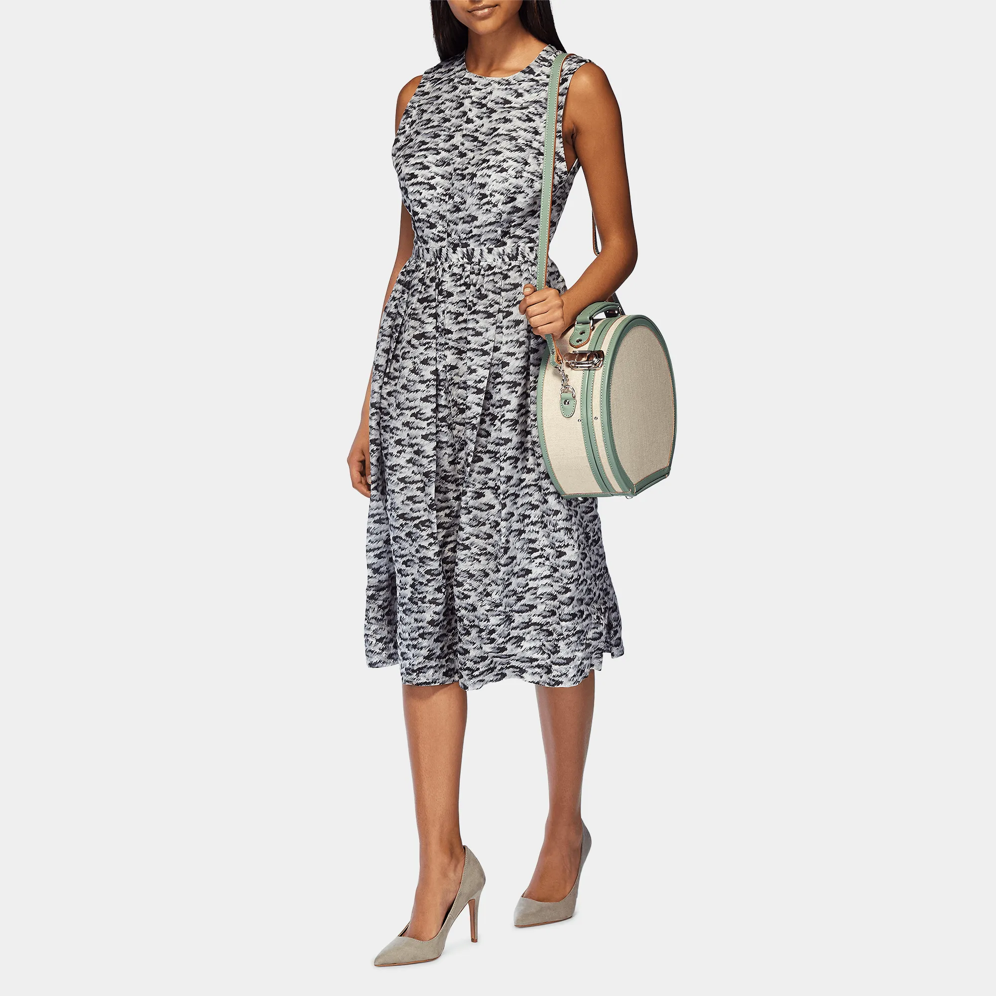 The Editor - Sea Green Hatbox Small