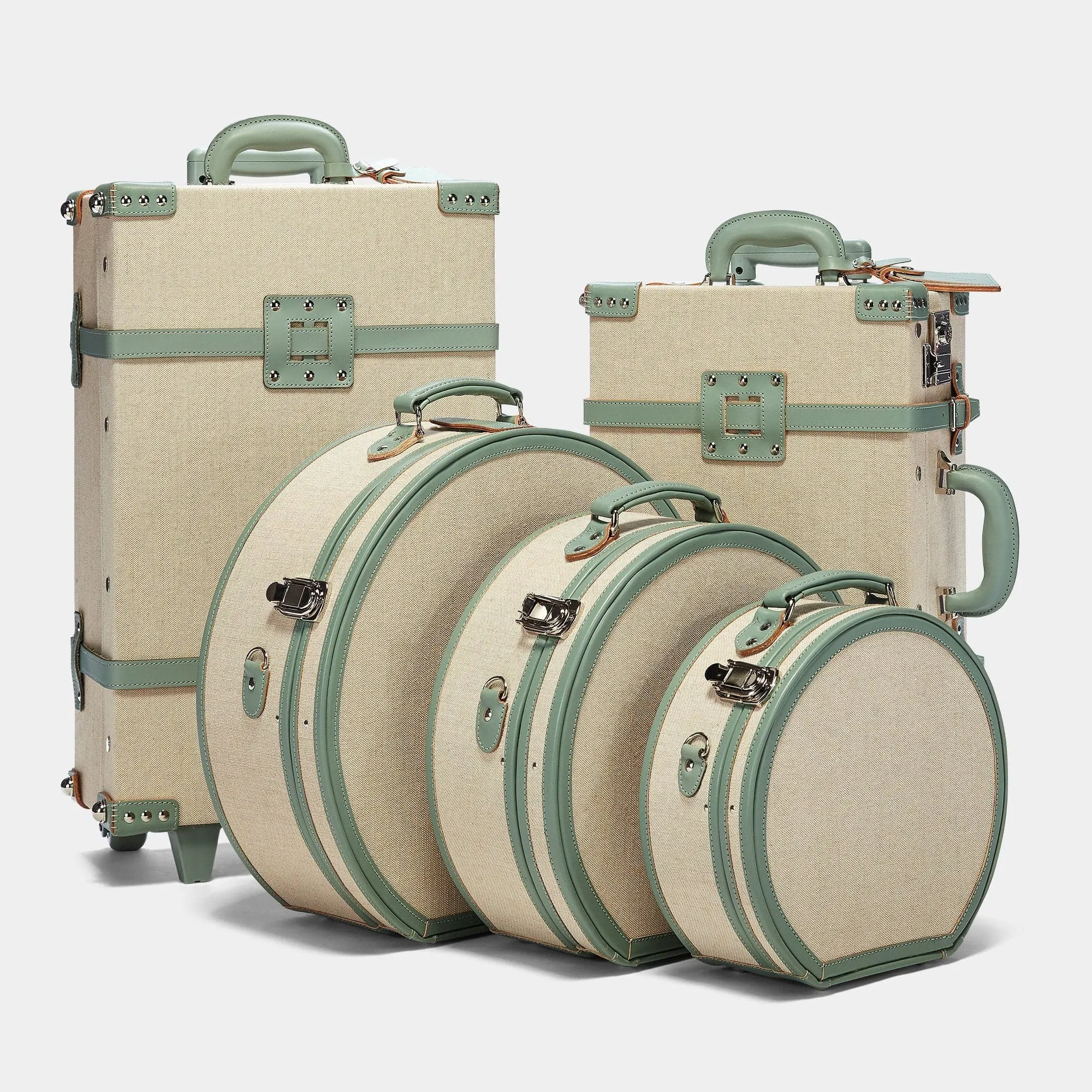 The Editor - Sea Green Hatbox Small